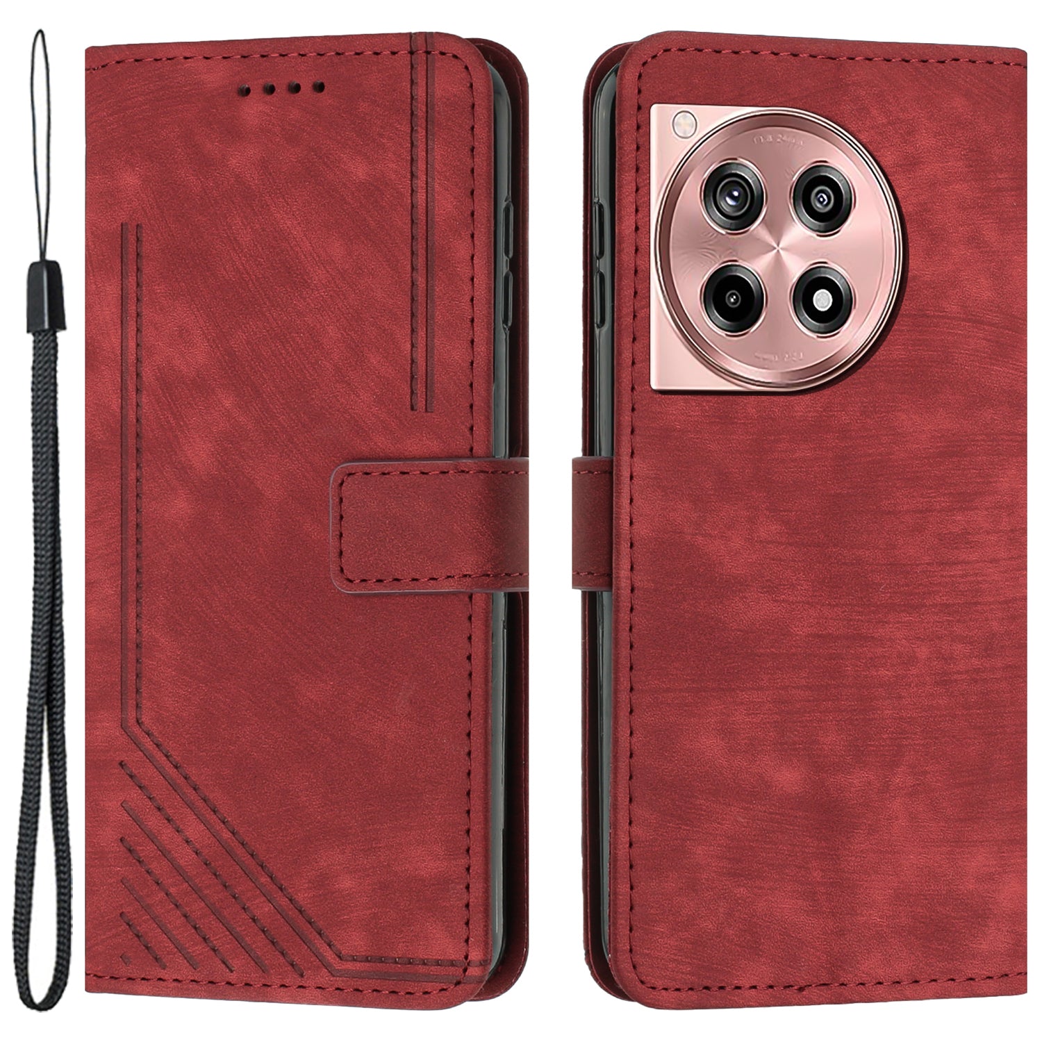 For OnePlus Ace 3 5G / 12R 5G Cell Phone Case Leather Skin Touch Cover
