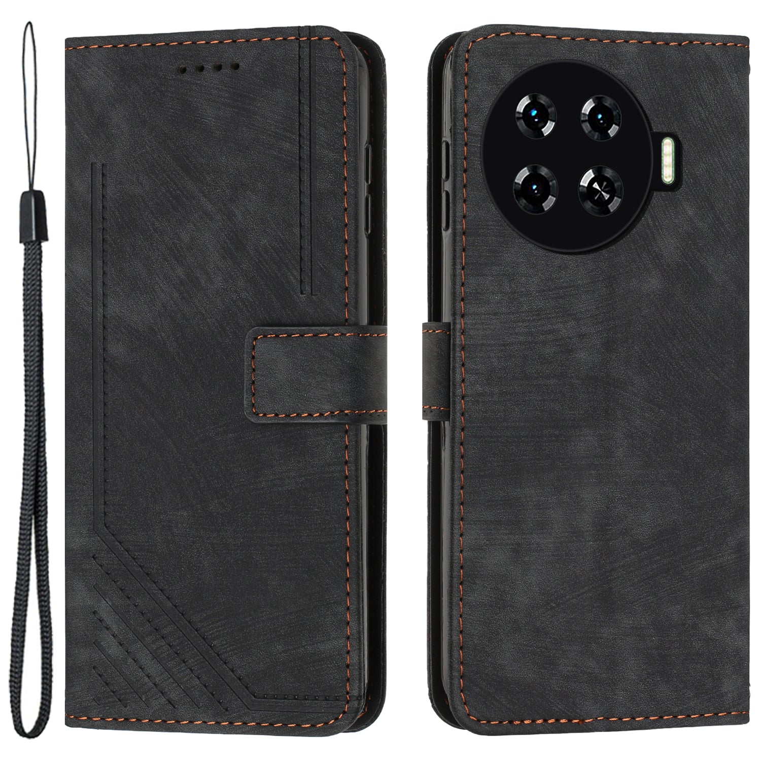 For Transsion Tecno Spark 20 Pro+ Case Touch Feeling Wallet Cell Phone Cover