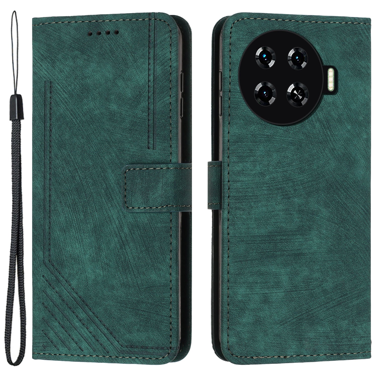 For Transsion Tecno Spark 20 Pro+ Case Touch Feeling Wallet Cell Phone Cover
