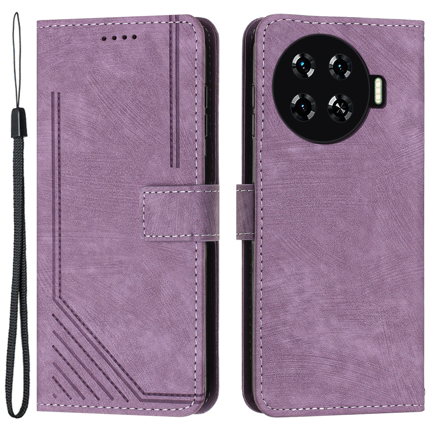 For Transsion Tecno Spark 20 Pro+ Case Touch Feeling Wallet Cell Phone Cover