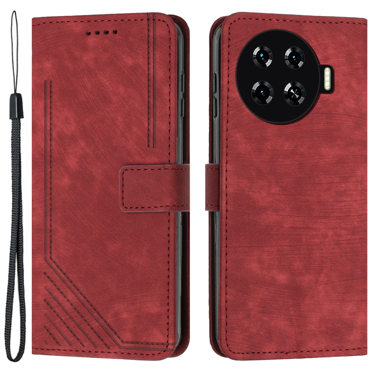 For Transsion Tecno Spark 20 Pro+ Case Touch Feeling Wallet Cell Phone Cover