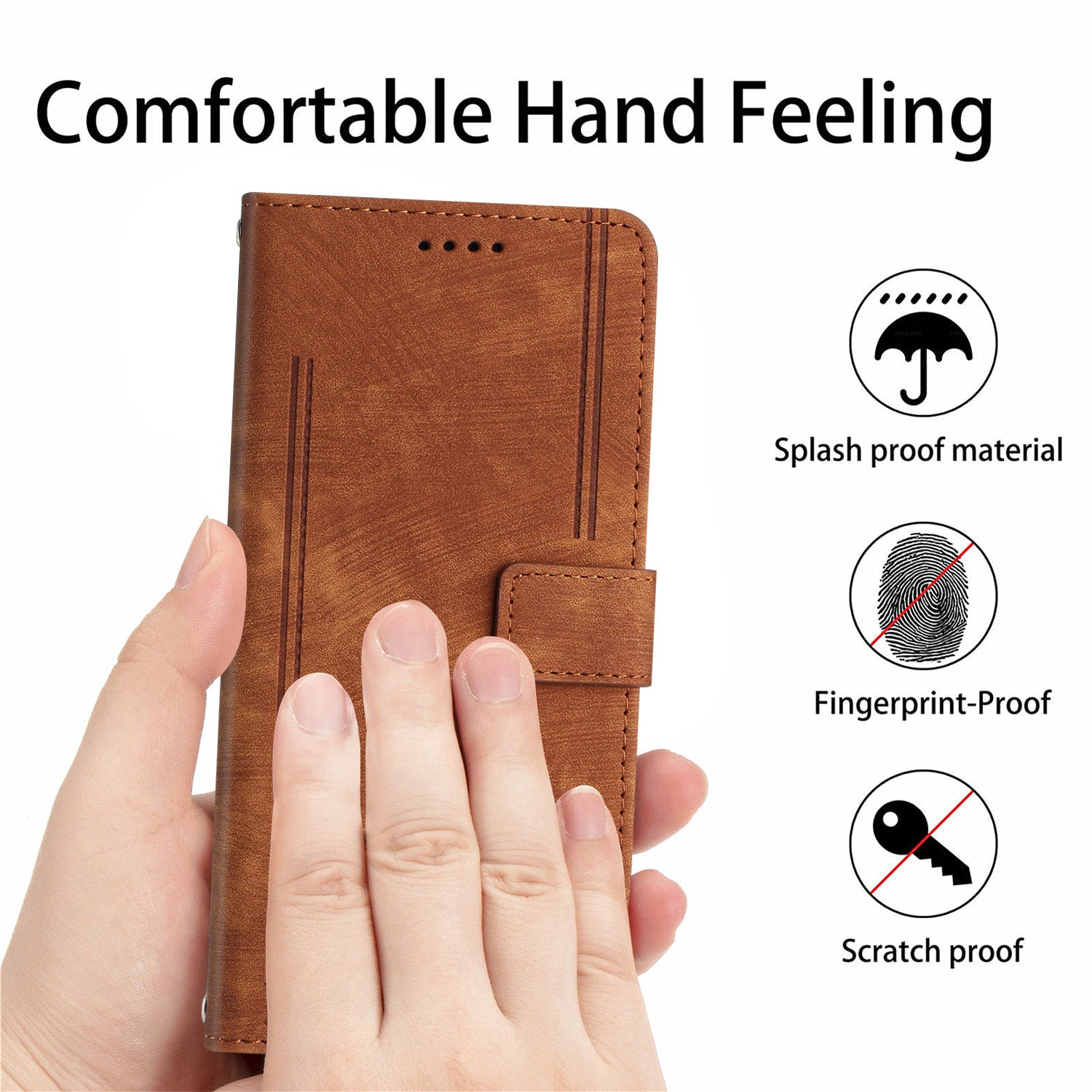 For Oppo Reno11 F 5G / F25 Pro 5G Case Skin Touch Feeling Flip Stand Phone Cover