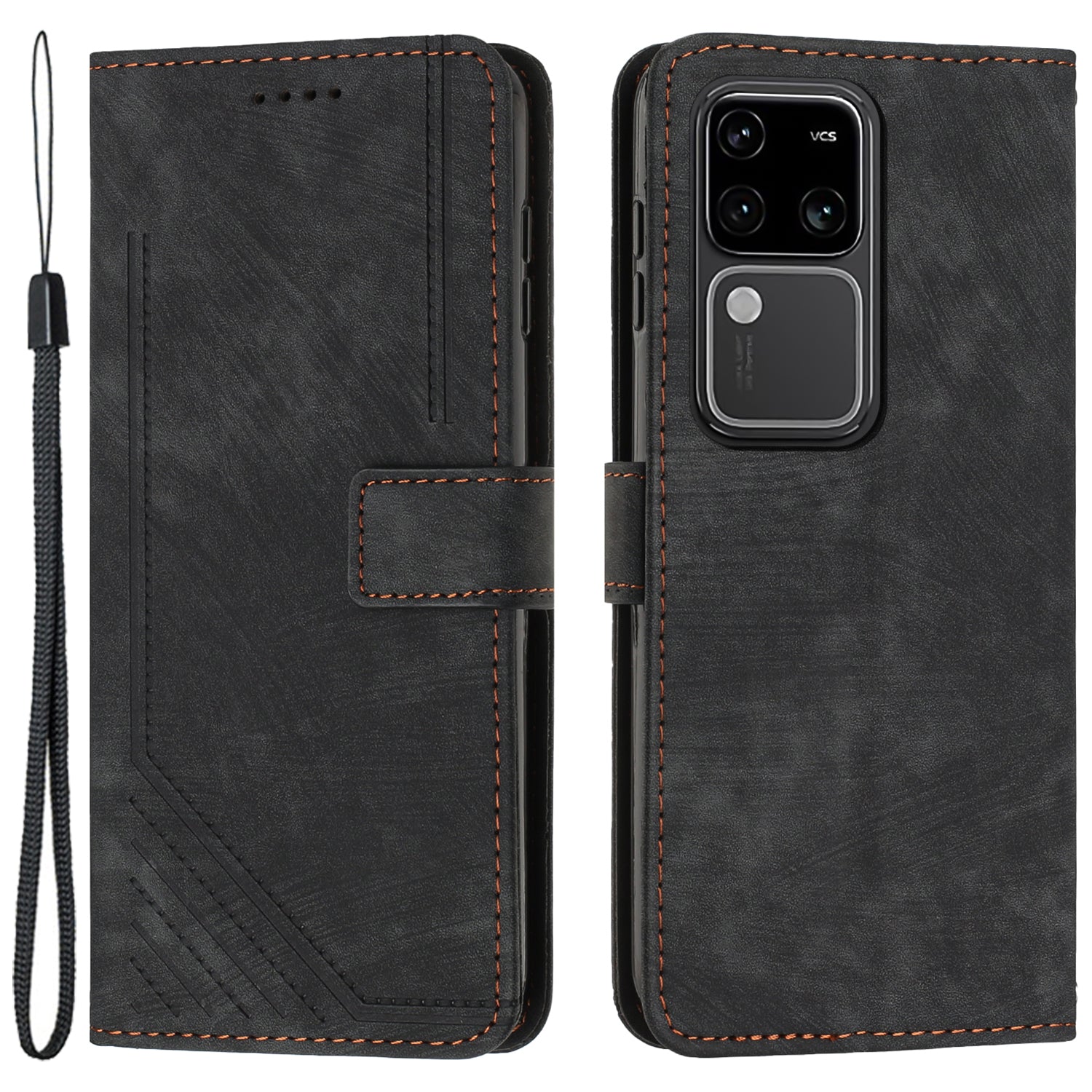 Shockproof Case for vivo S18 5G / S18 Pro 5G / V30 5G / V30 Pro 5G Shell Lines Imprinted Phone Cover