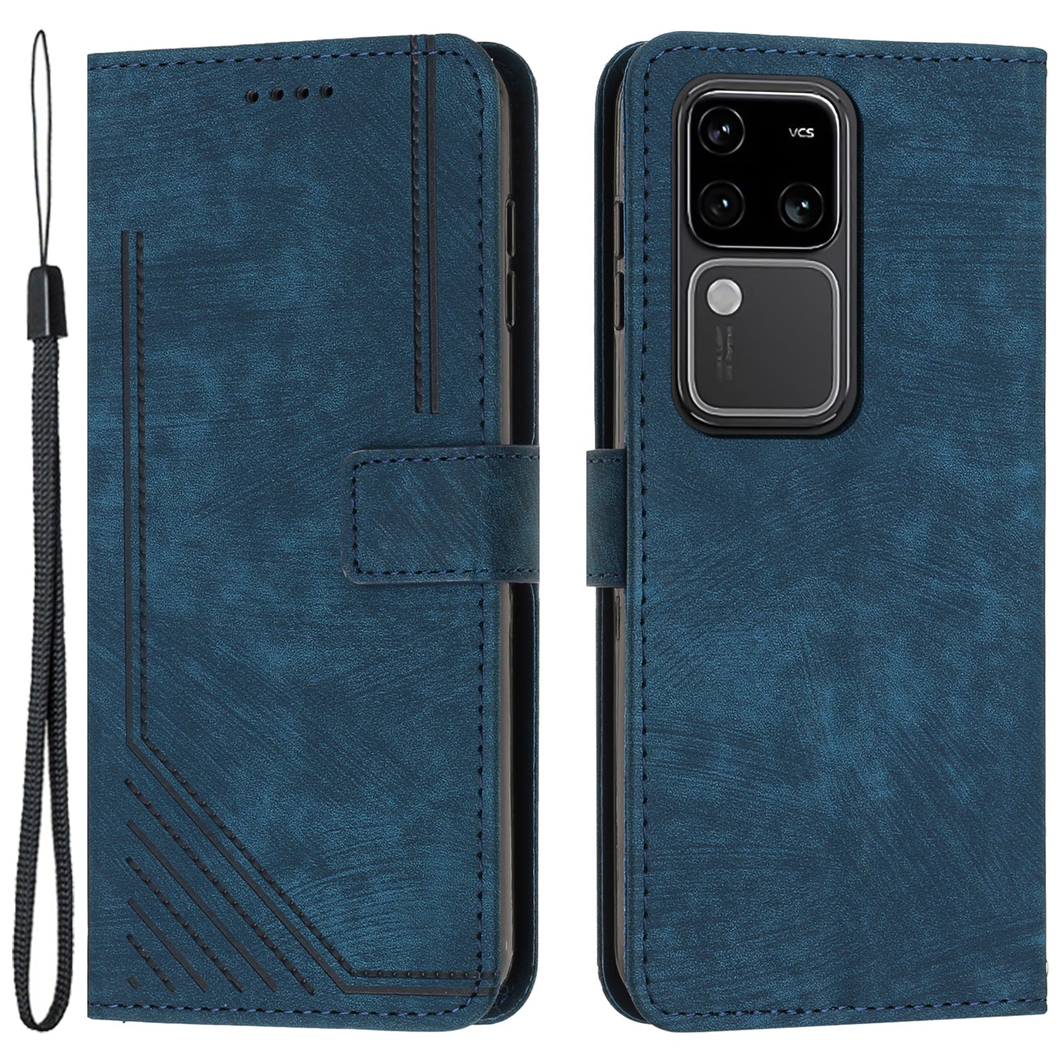 Shockproof Case for vivo S18 5G / S18 Pro 5G / V30 5G / V30 Pro 5G Shell Lines Imprinted Phone Cover