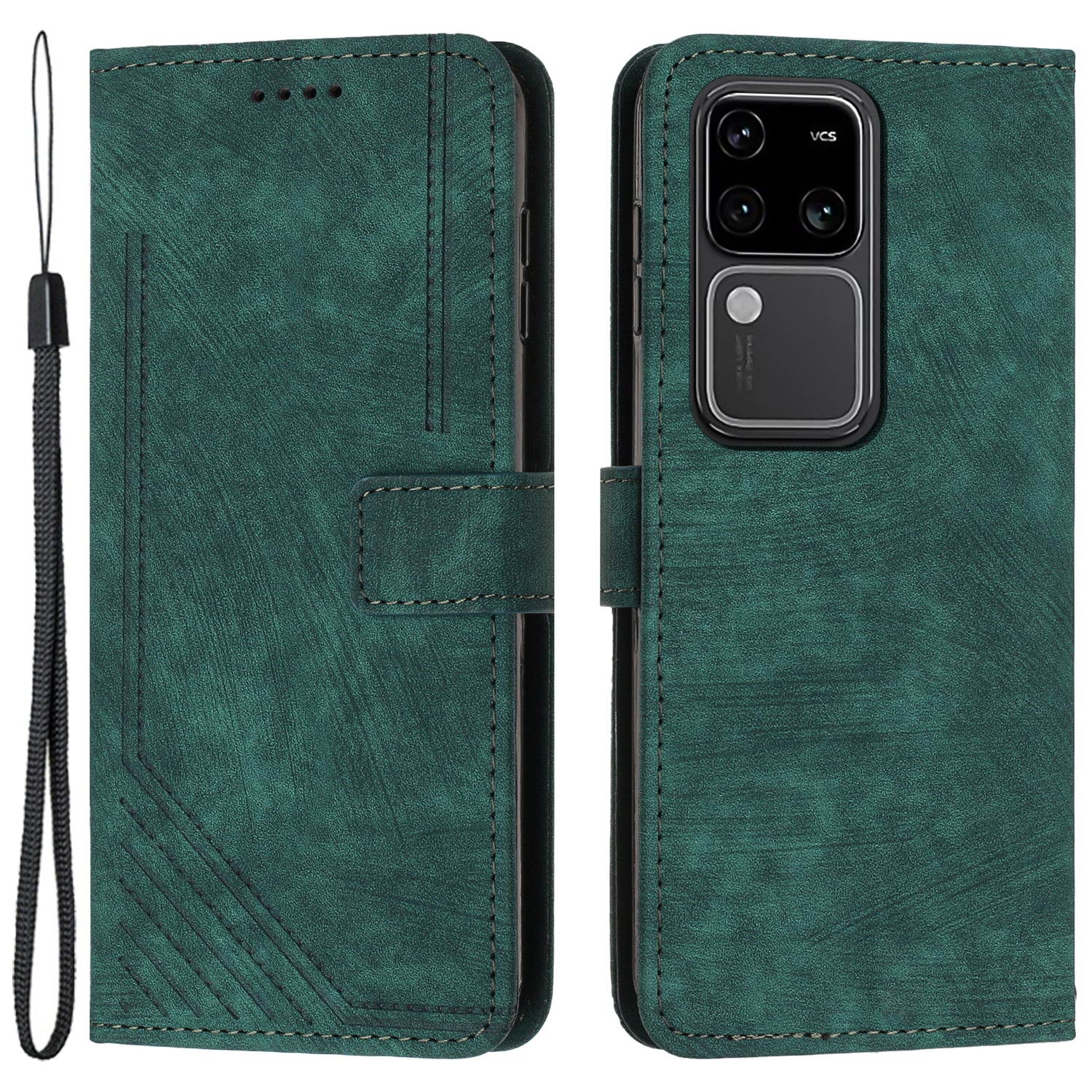 Shockproof Case for vivo S18 5G / S18 Pro 5G / V30 5G / V30 Pro 5G Shell Lines Imprinted Phone Cover