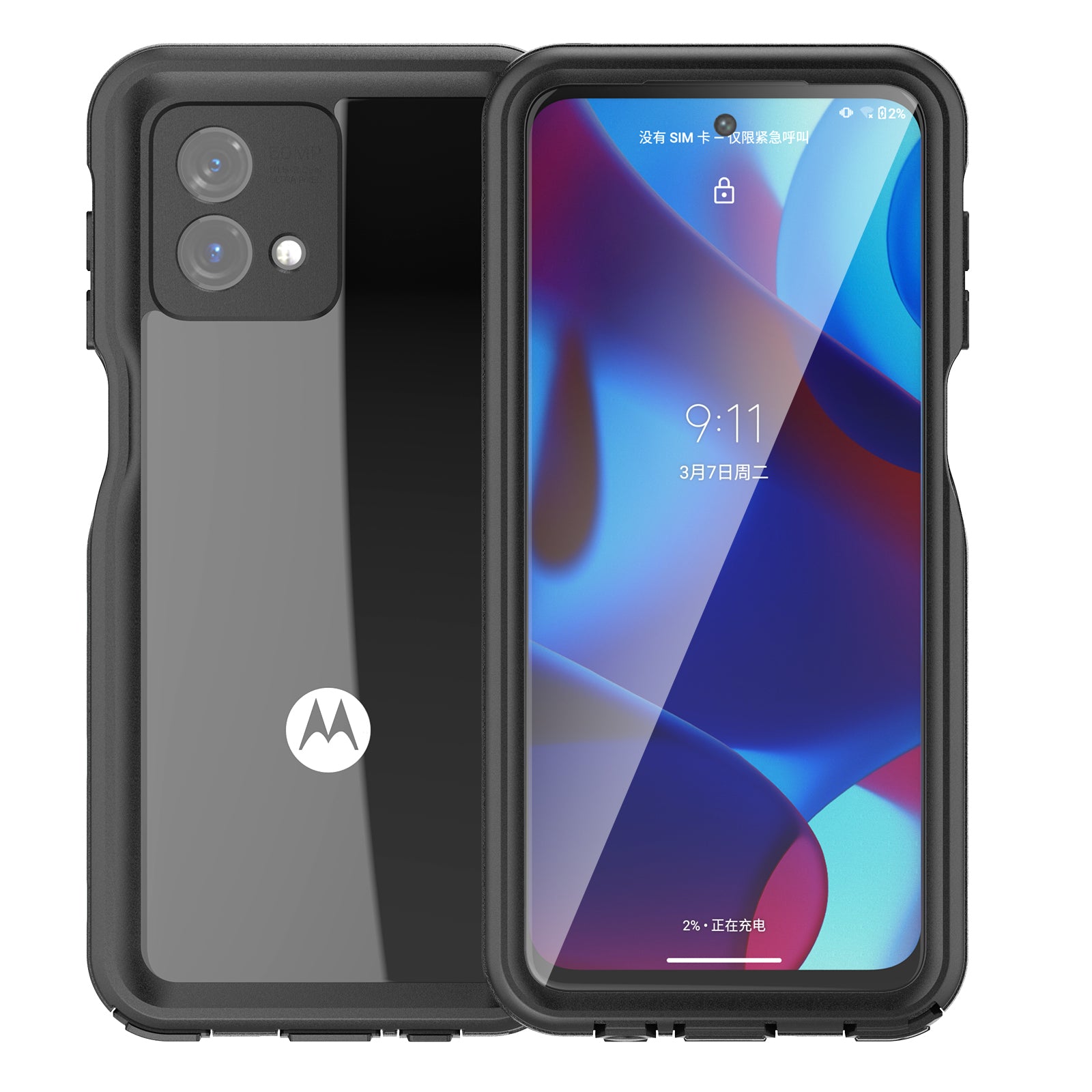 REDPEPPER A Series For Motorola Moto G Stylus 5G (2023) IP68 Underwater Phone Case Clear Waterproof Phone Cover