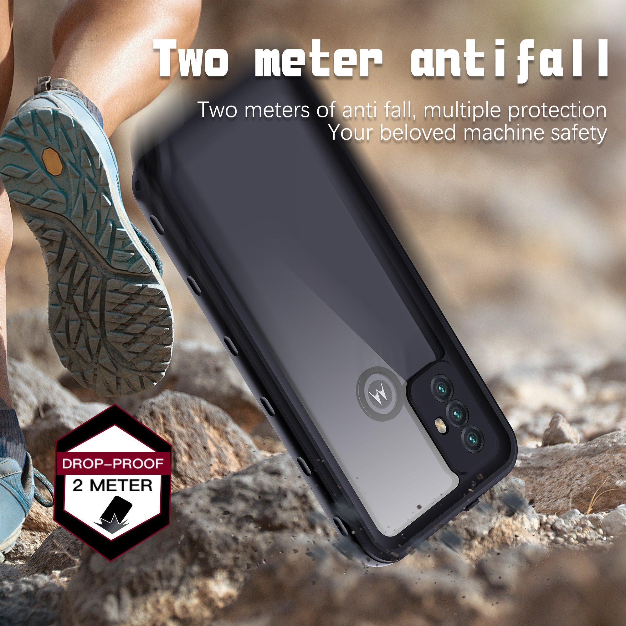 REDPEPPER A Series For Motorola Moto G Play (2023) 4G Case Waterproof Screen Protection IP68 Underwater Phone Shell