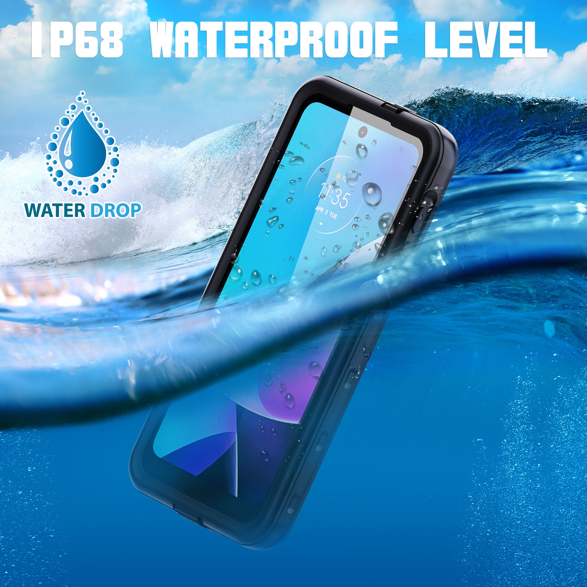 REDPEPPER A Series For Motorola Moto G Play (2023) 4G Case Waterproof Screen Protection IP68 Underwater Phone Shell