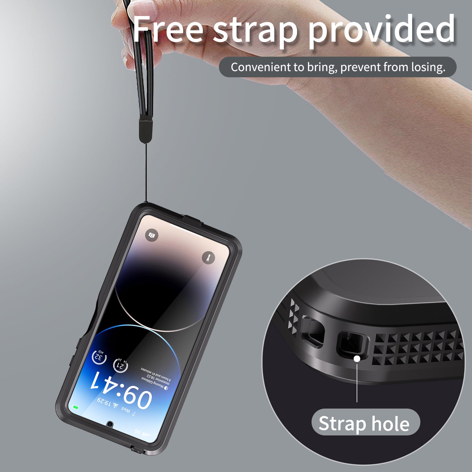 REDPEPPER A Series IP68 Waterproof Case for Xiaomi Redmi Note 13 Pro 5G Screen Protector Underwater Phone Shell