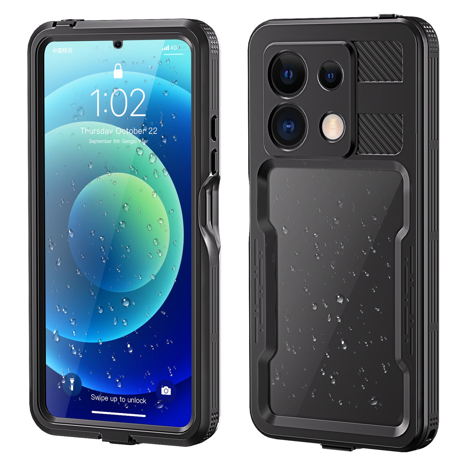 REDPEPPER A Series For Xiaomi Redmi Note 13 5G Case IP68 Waterproof Built-in Screen Protector Phone Cover