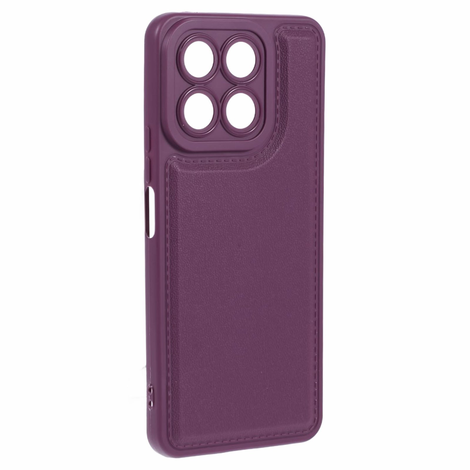 XL Series for Honor X8a 4G Case Soft TPU Imitation Leather Texture Back Cover