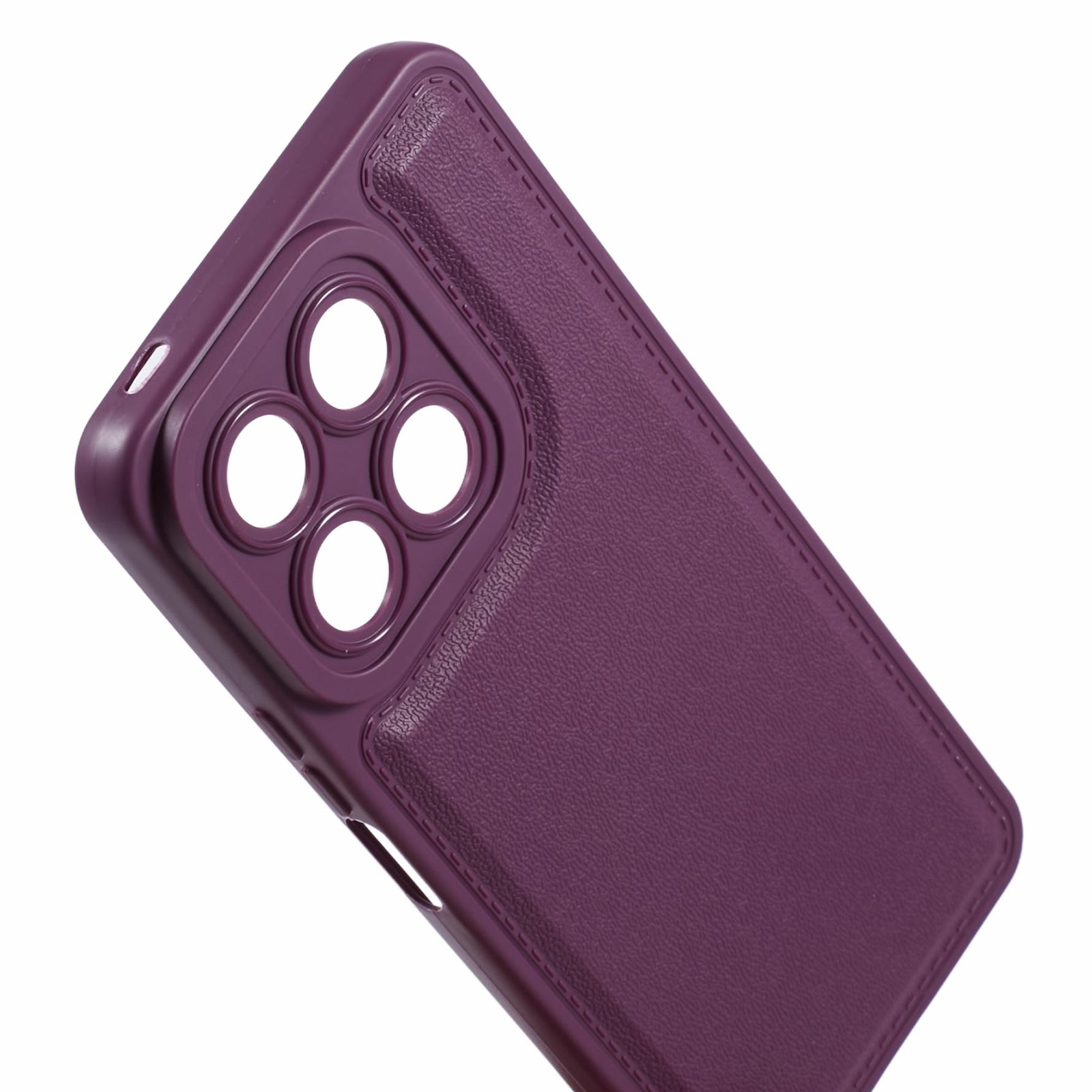 XL Series for Honor X8a 4G Case Soft TPU Imitation Leather Texture Back Cover