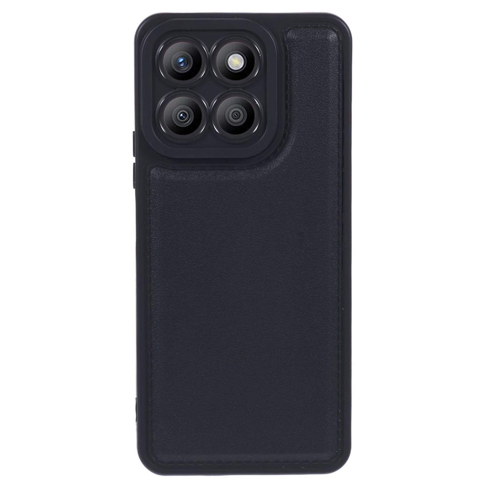 XL Series for Honor X8a 4G Case Soft TPU Imitation Leather Texture Back Cover