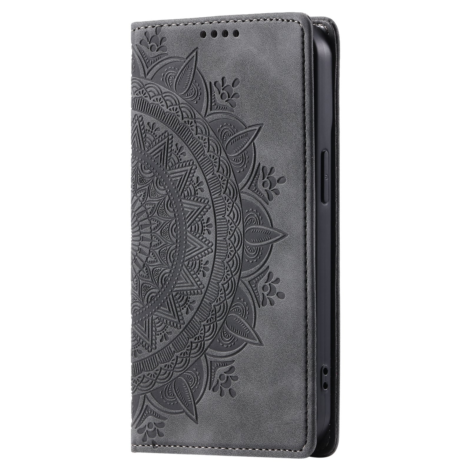 For Xiaomi 14 Ultra Case PU Leather Mandala Flower Magnetic Closure Phone Cover