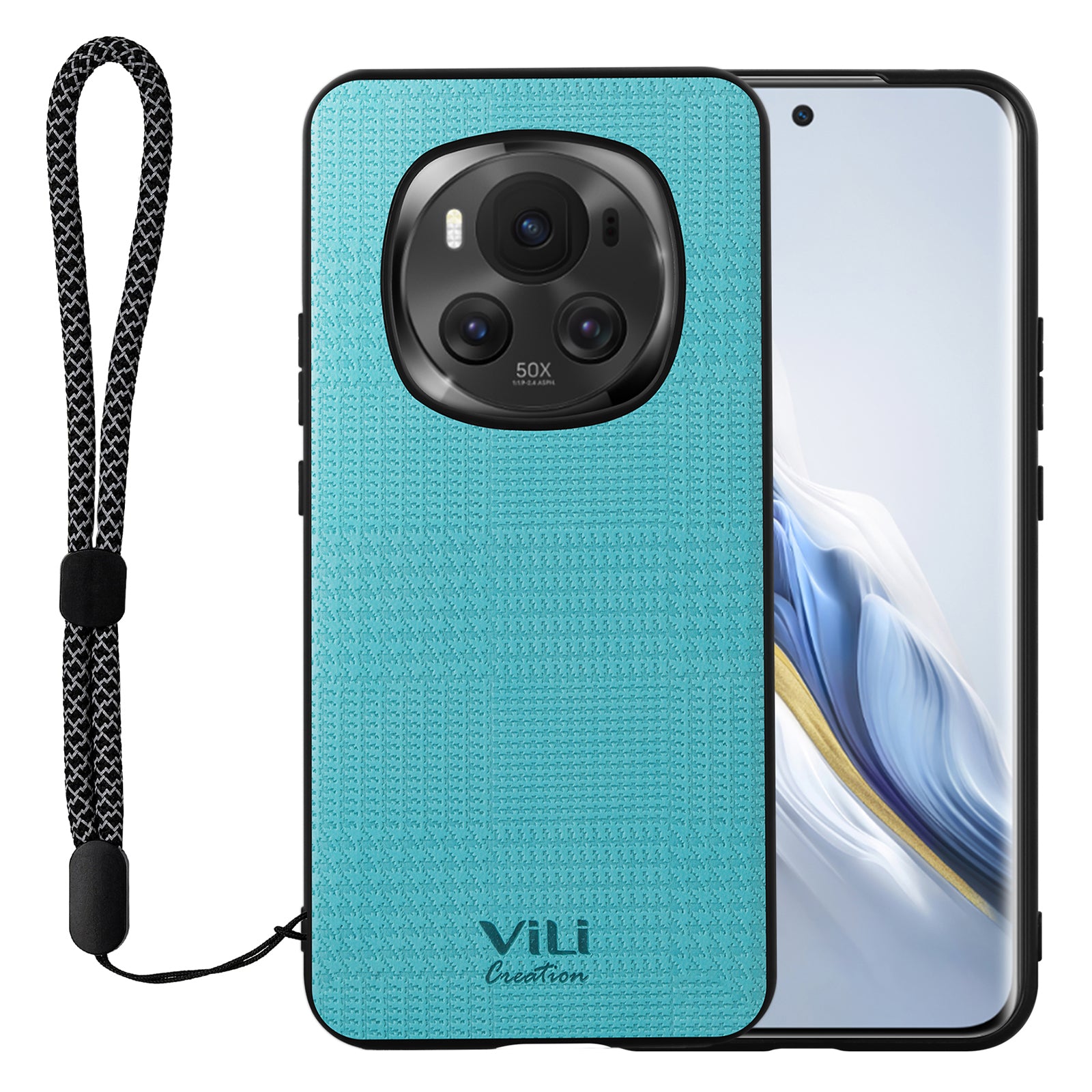 VILI TH Series for Honor Magic6 5G Case with Hand Strap PU Leather+PC+TPU Back Phone Cover