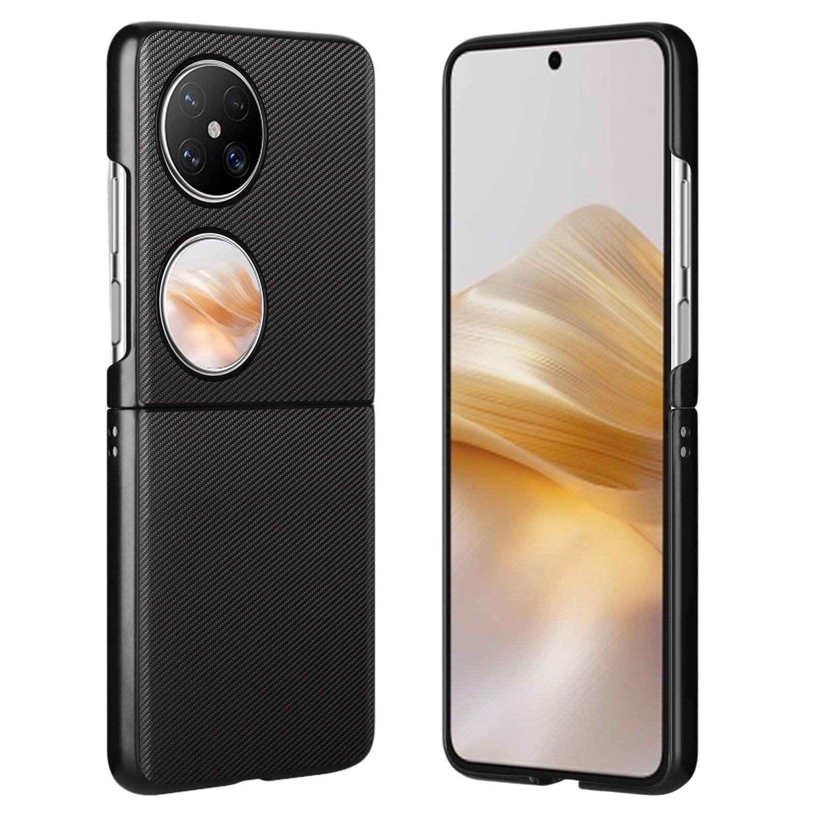 VILI TC Series for Huawei Pocket 2 Shockproof Case PU Leather Coated PC+TPU Phone Cover