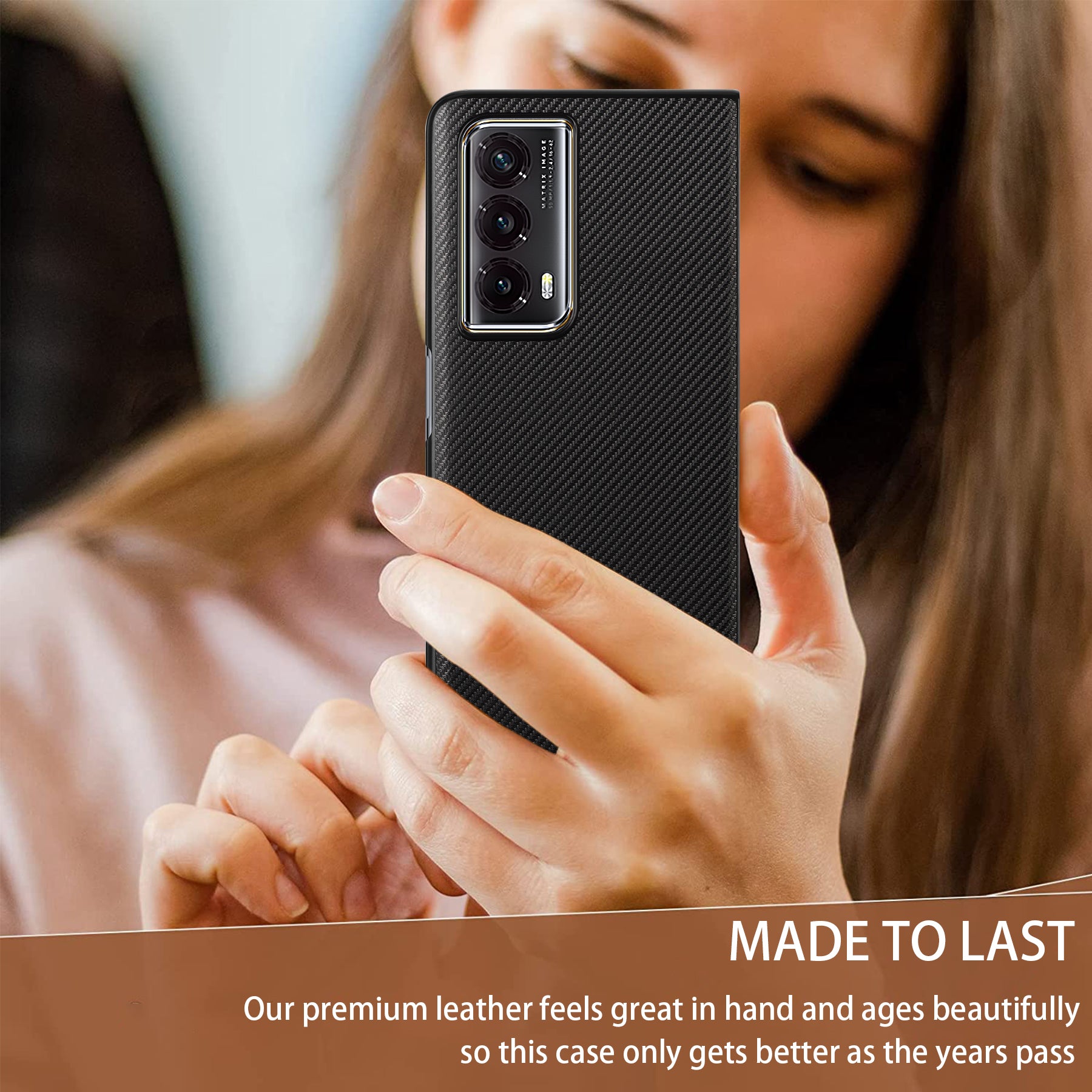 VILI TC Series for Honor Magic Vs2 5G Cell Phone Case Leather+TPU Drop-resistant Shell