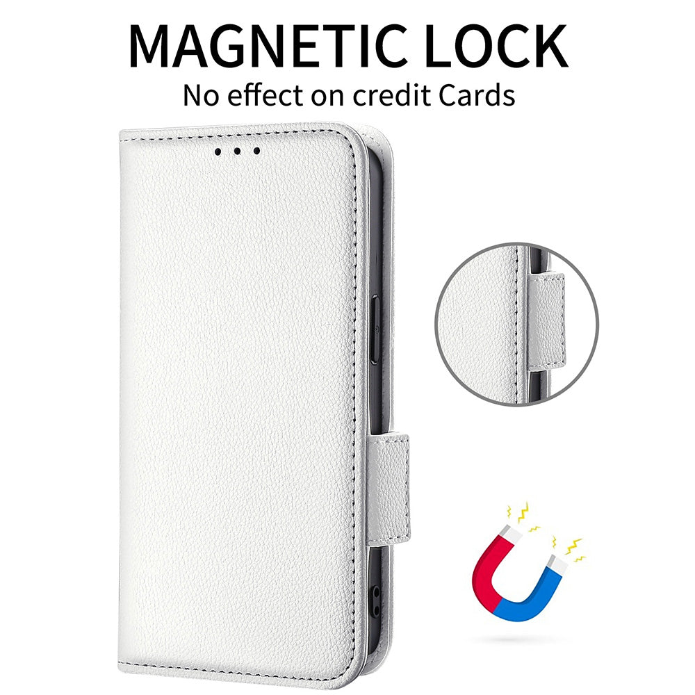 For vivo Y03 Case PU Leather Wallet Wrist Strap Magnetic Closure Phone Cover