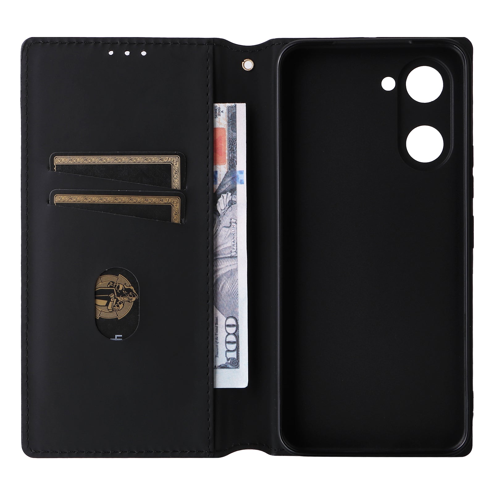 For vivo Y03 Protective Case Magnetic Closing Rhombus Imprinting Leather Phone Shell