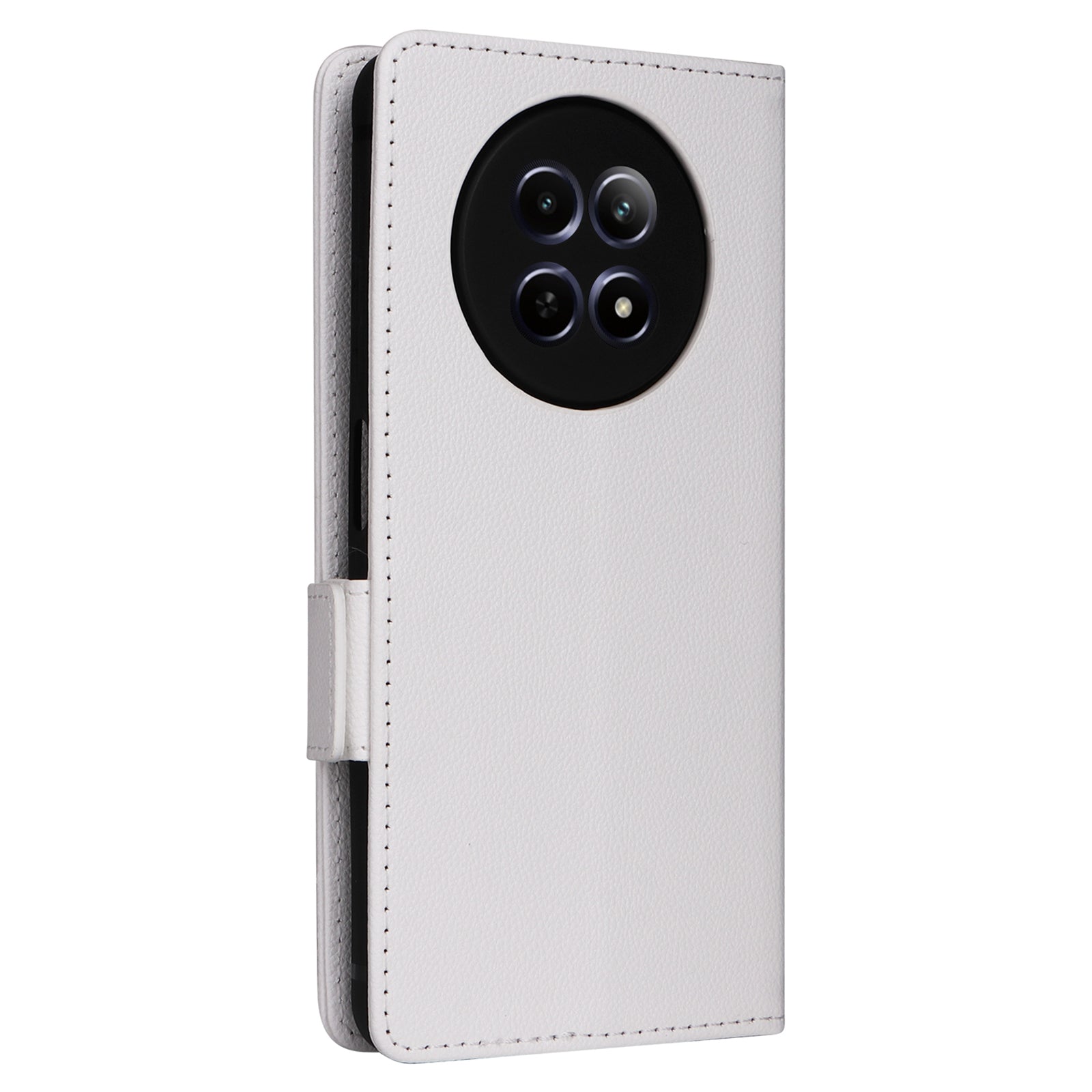 For Realme 12 /  12x 5G Case PU Leather Flip Wallet Handbag Litchi Texture Phone Cover