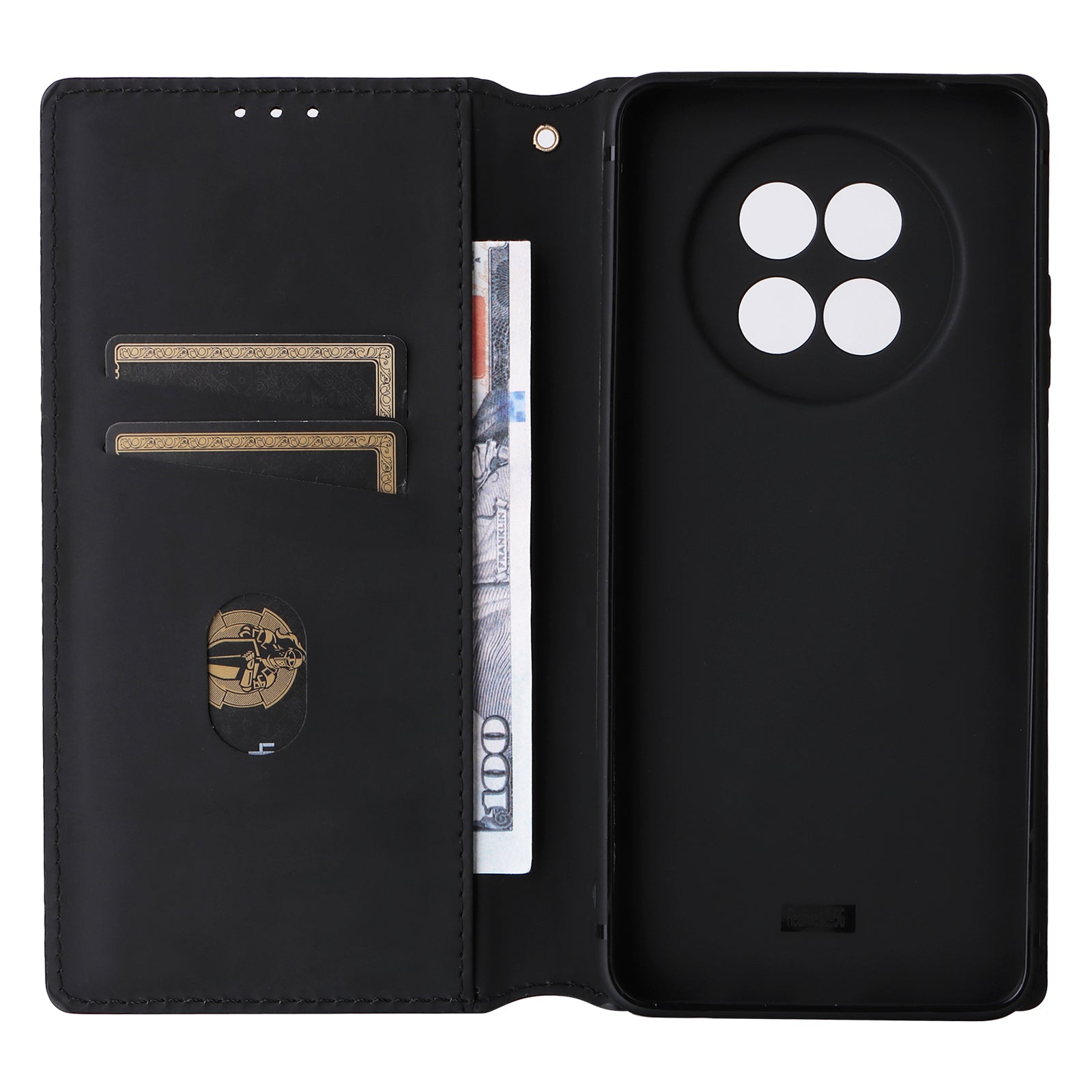 For Realme 12 / 12x 5G Case Anti-Scratch Rhombus Imprinting Leather Phone Cover