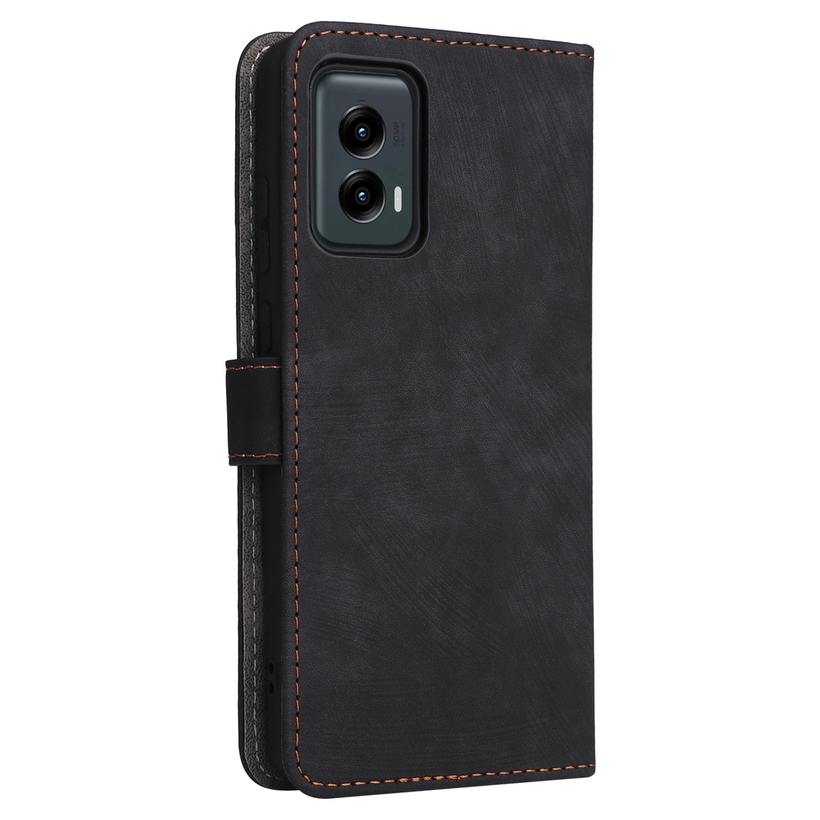 For Motorola Moto G Stylus 5G (2024) Case with Wrist Strap Leather Wallet Flip Phone Case RFID Blocking