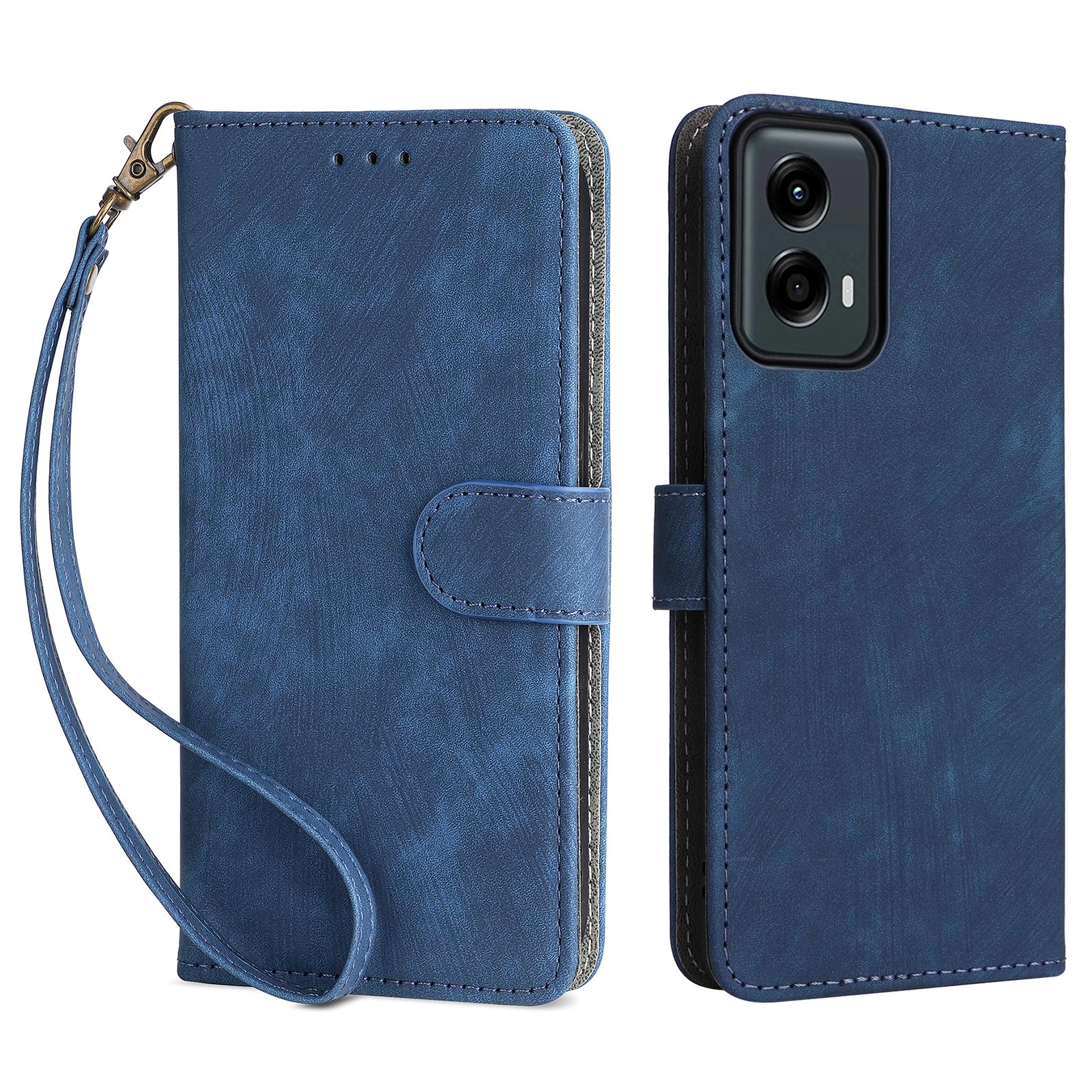 For Motorola Moto G 5G (2024) Case Full Protection RFID Blocking Leather Phone Cover