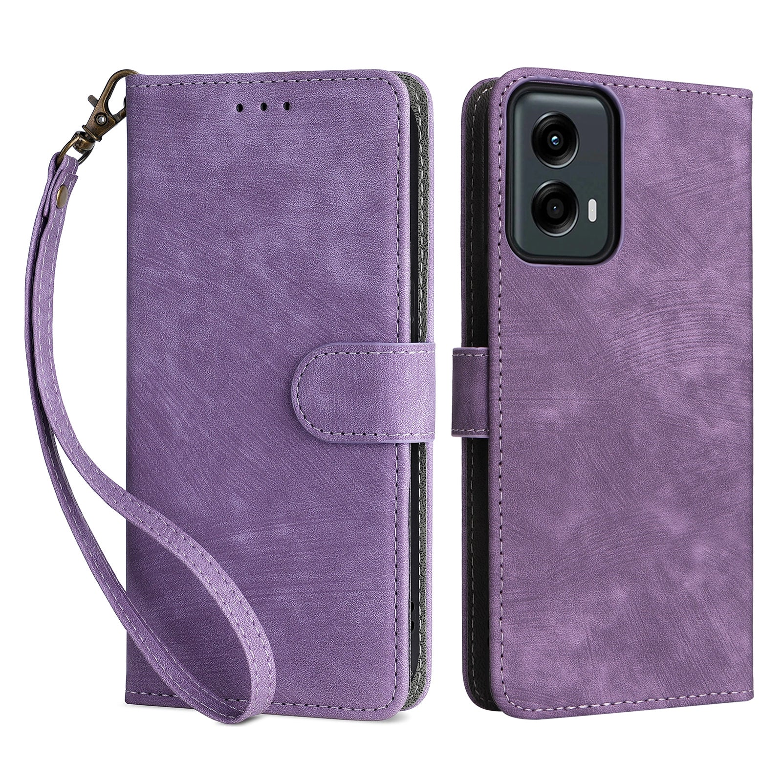 For Motorola Moto G 5G (2024) Case Full Protection RFID Blocking Leather Phone Cover
