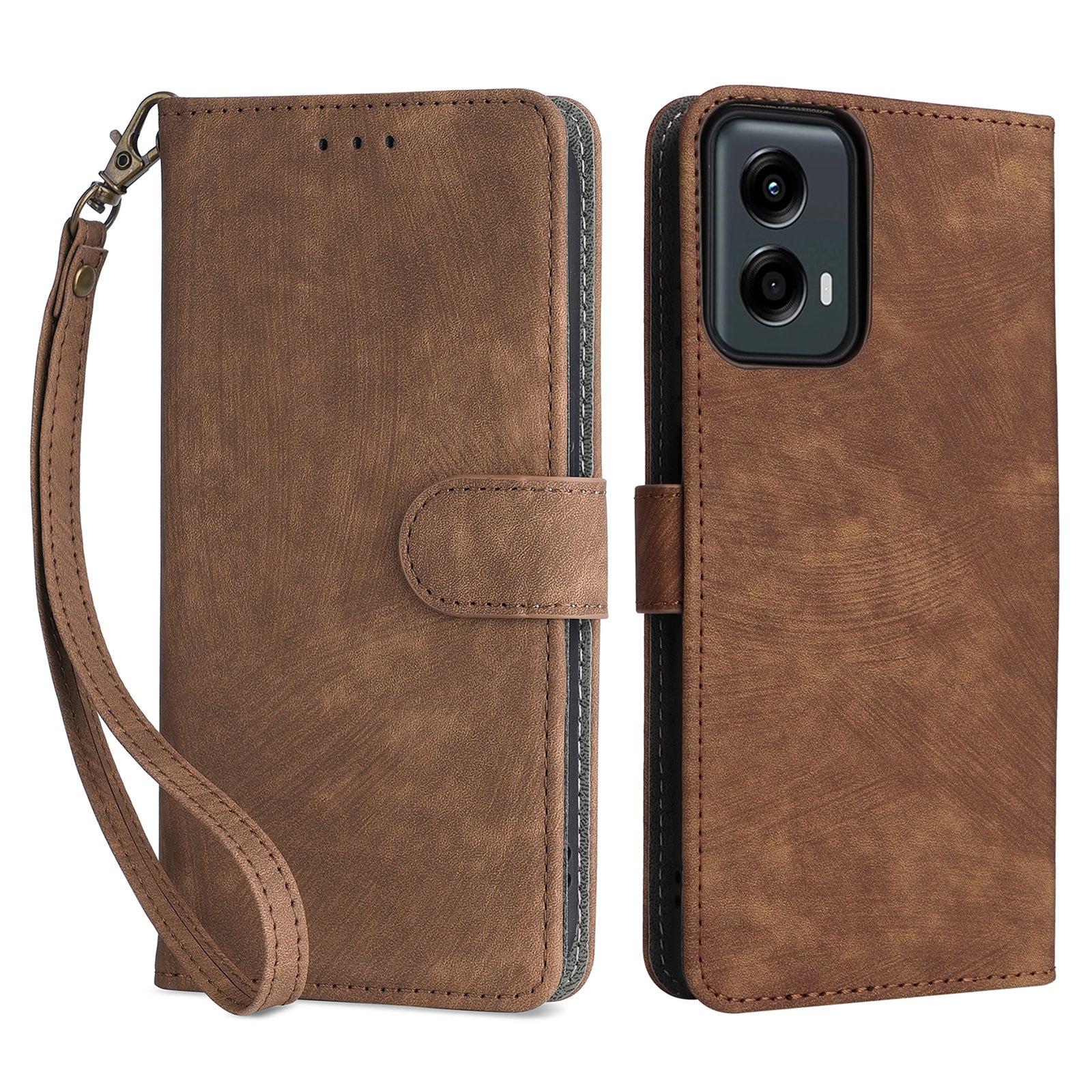 For Motorola Moto G 5G (2024) Case Full Protection RFID Blocking Leather Phone Cover