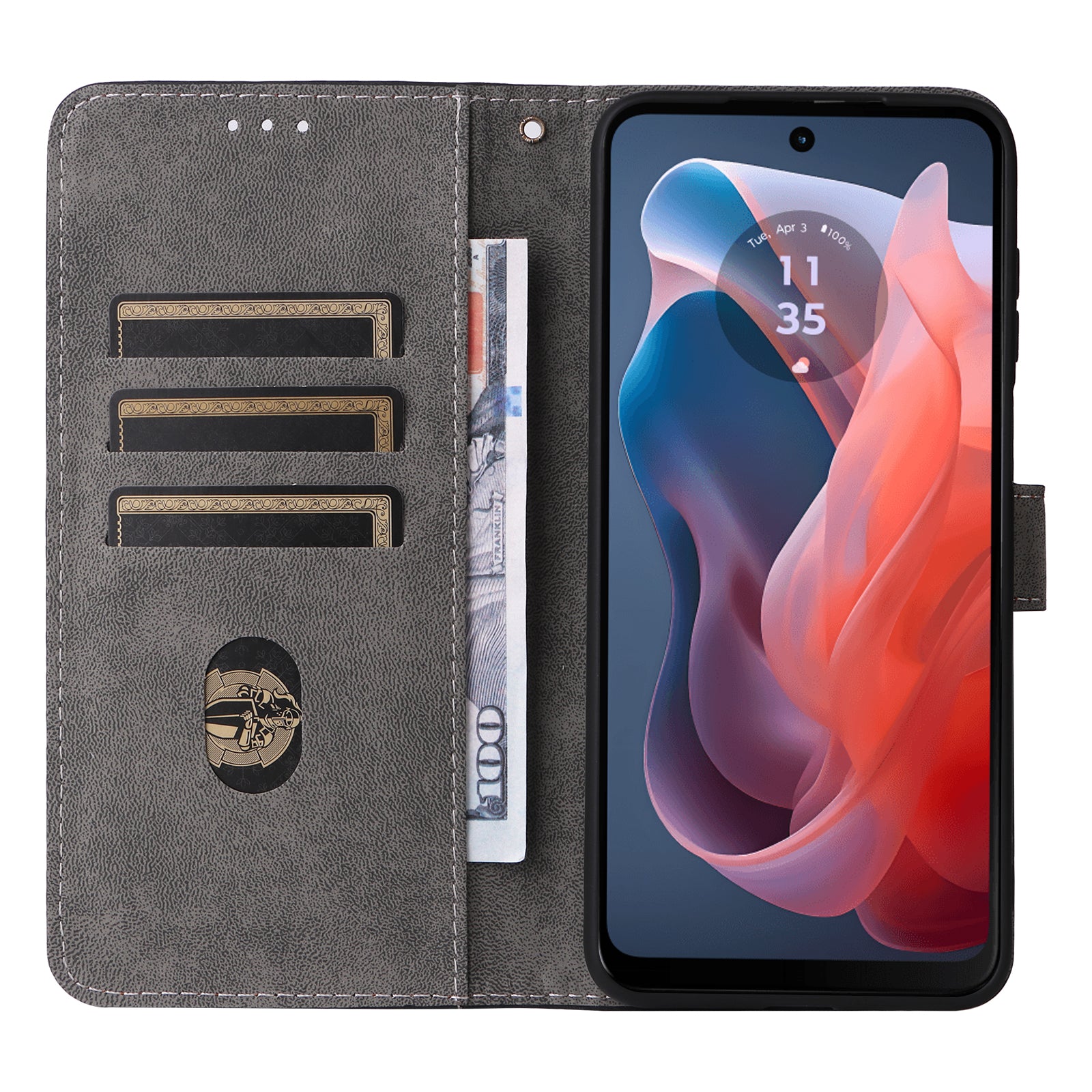 For Motorola Moto G Play (2024) 4G / Moto G Play Gen 3 Case RFID Blocking Leather Wallet Phone Cover