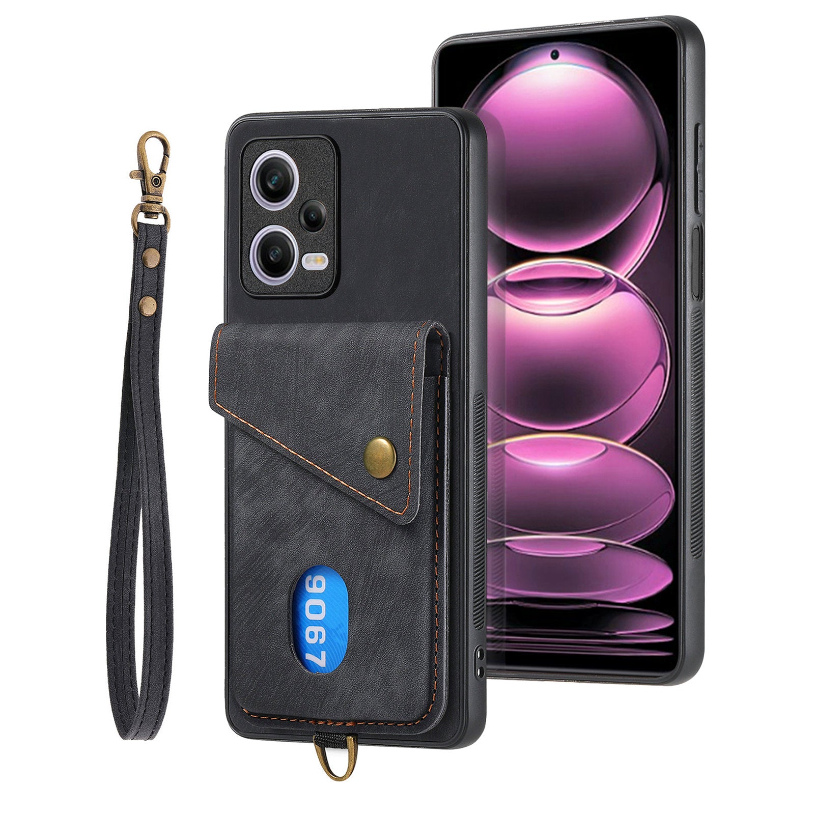D1 For Xiaomi Redmi Note 12 Pro 5G / 12 Pro Speed 5G / Poco X5 Pro 5G Case Kickstand Leather+TPU Phone Cover