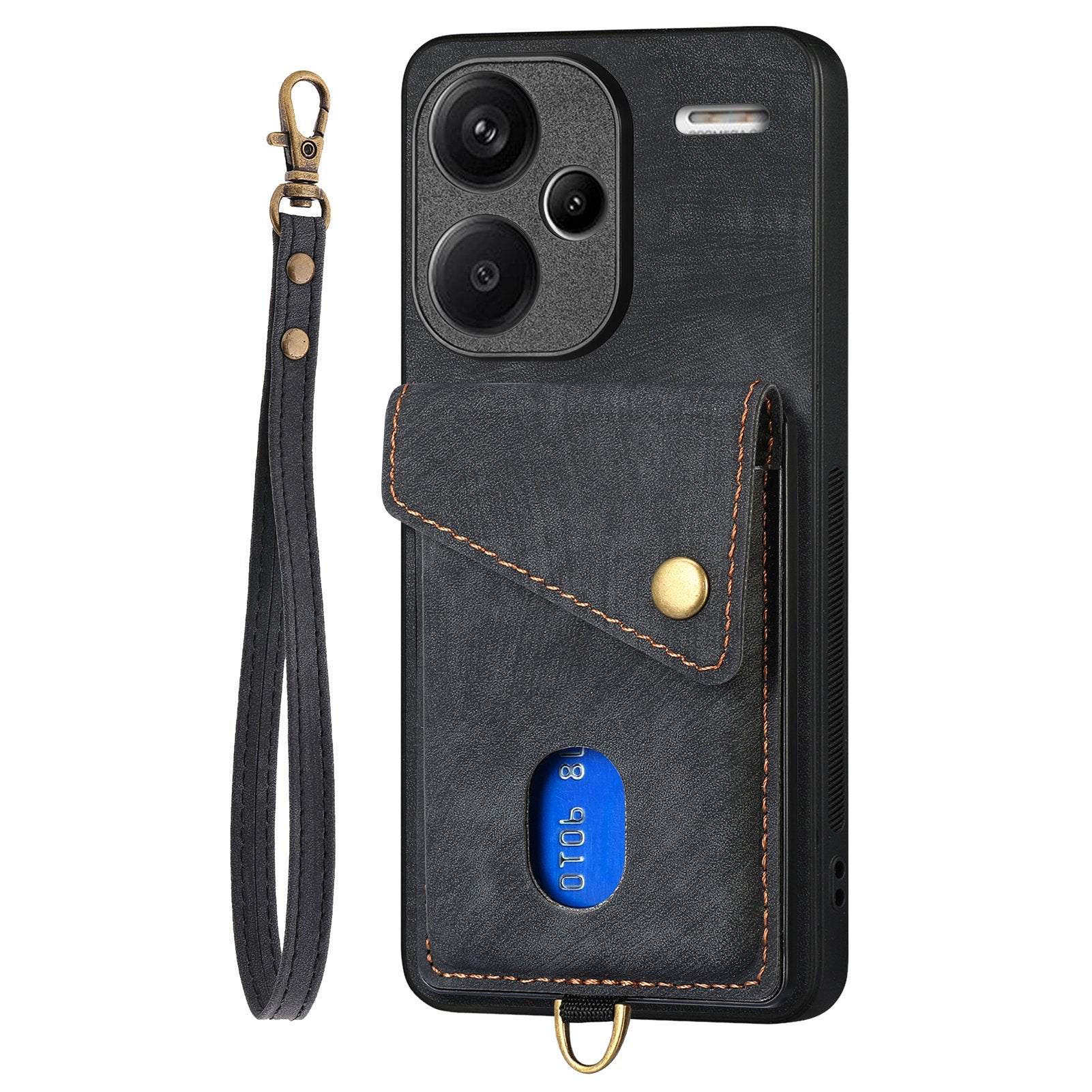 D1 For Xiaomi Redmi Note 13 Pro+ 5G Case Kickstand PU+TPU Phone Cover