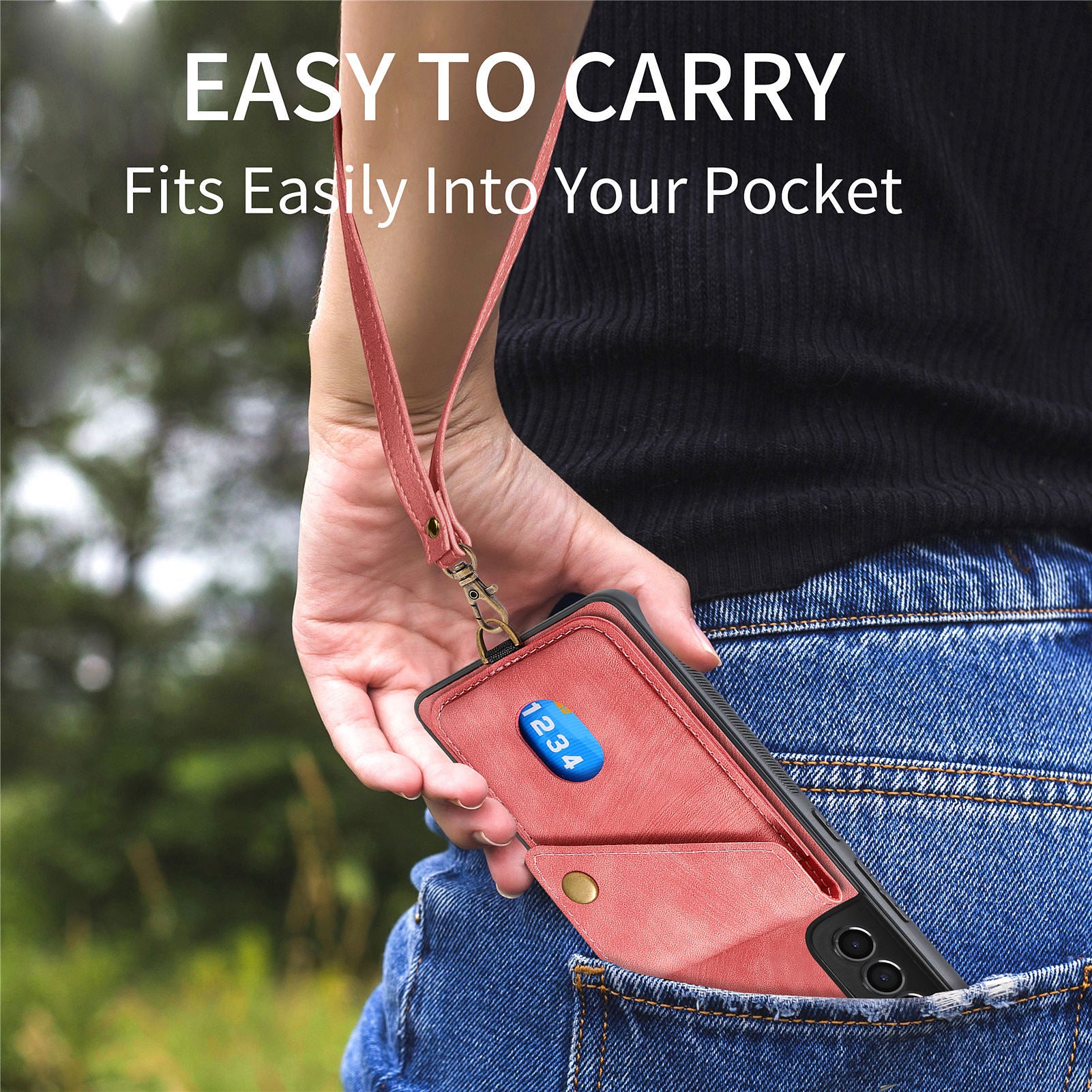 D1 For Samsung Galaxy S21 FE 5G Case Retro PU Leather Coated TPU Cover with Card Holder Kickstand