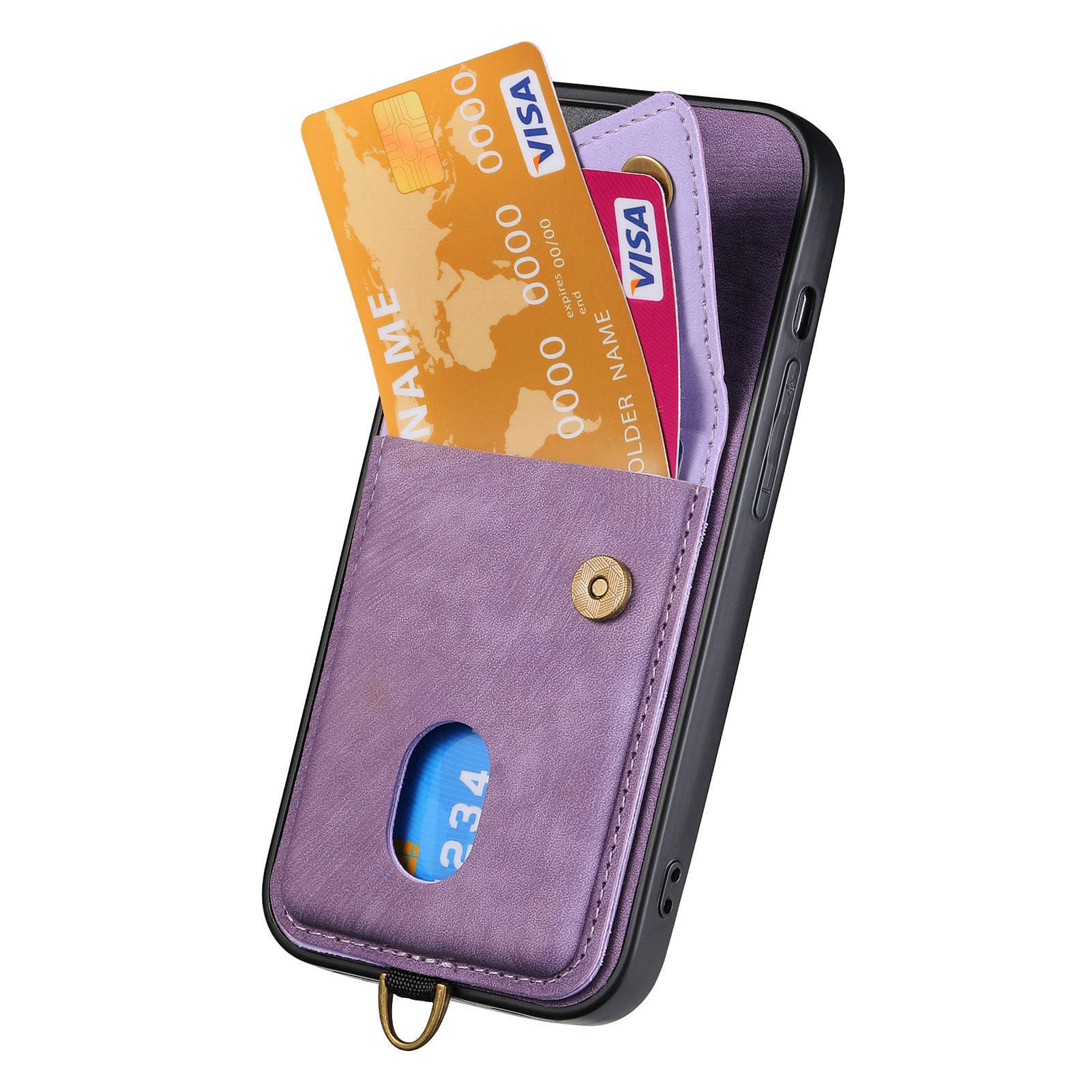 D1 For Samsung Galaxy A34 5G Phone Case Card Slot Retro Leather+TPU Cover