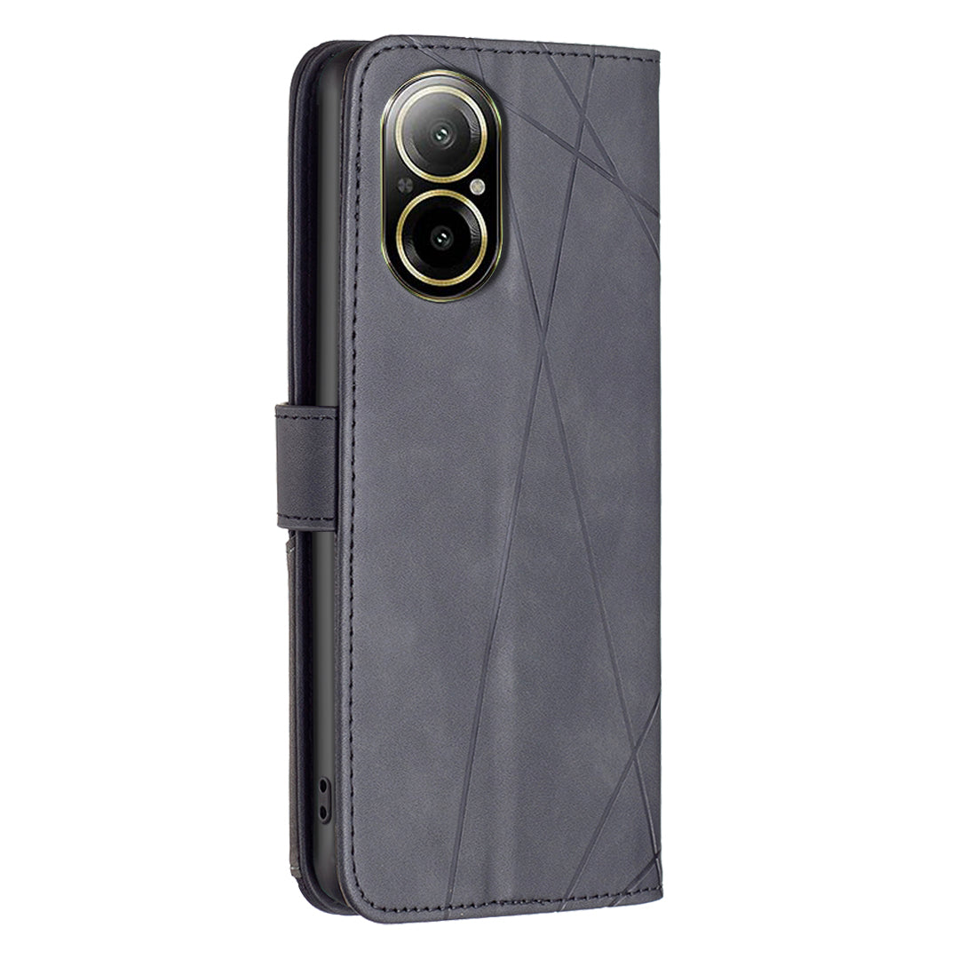 BINFEN COLOR BF05 For Realme C67 4G Leather Case Card Holder Wallet Phone Cover
