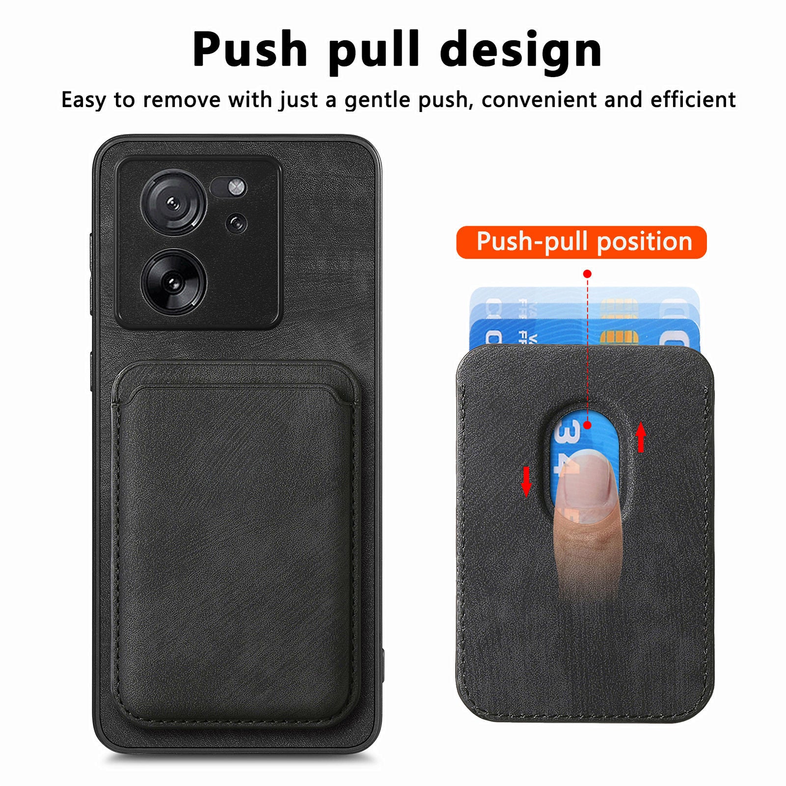 D12 For Xiaomi 13T / 13T Pro / Redmi K60 Ultra Case Magnetic Detachable Retro Leather Back Cover