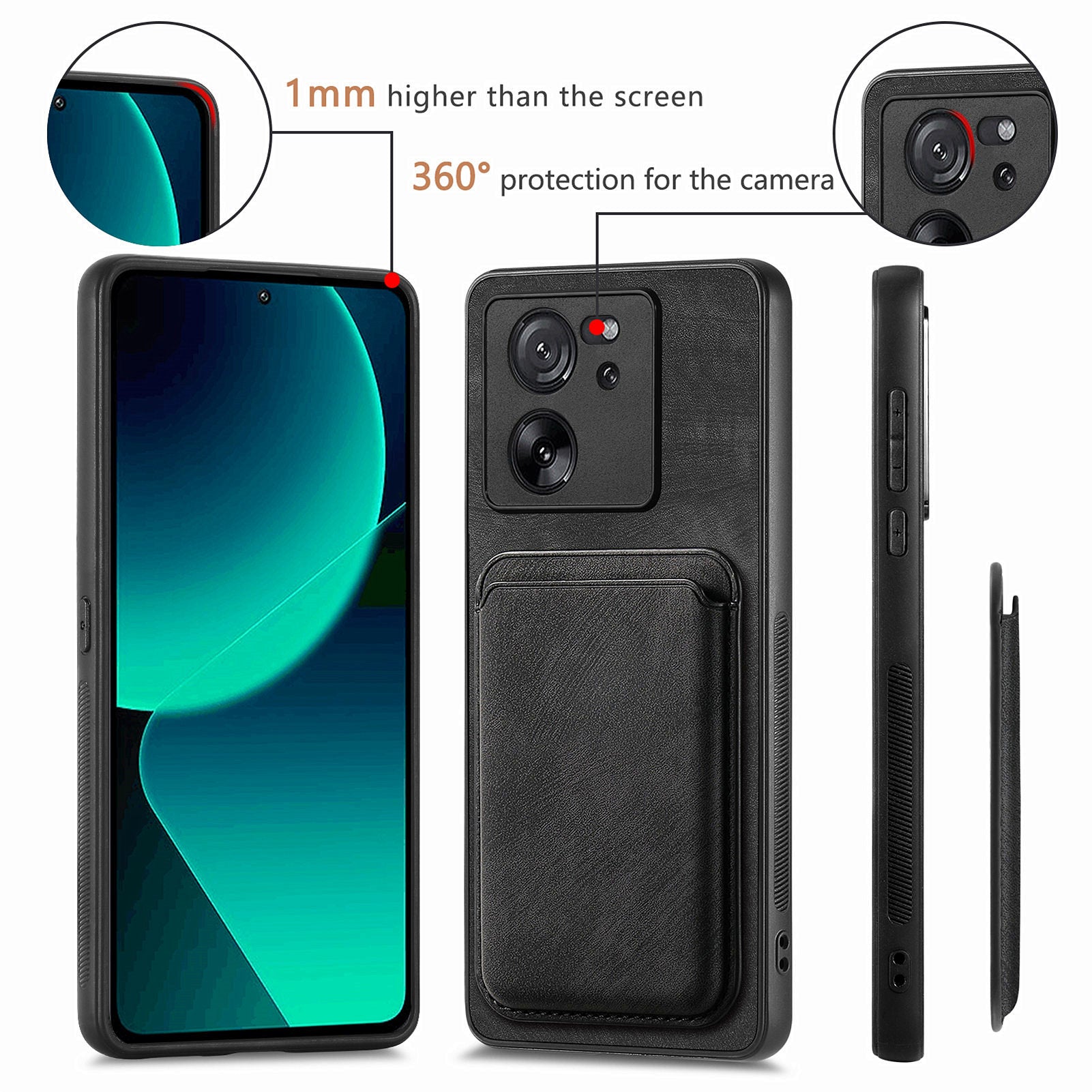 D12 For Xiaomi 13T / 13T Pro / Redmi K60 Ultra Case Magnetic Detachable Retro Leather Back Cover