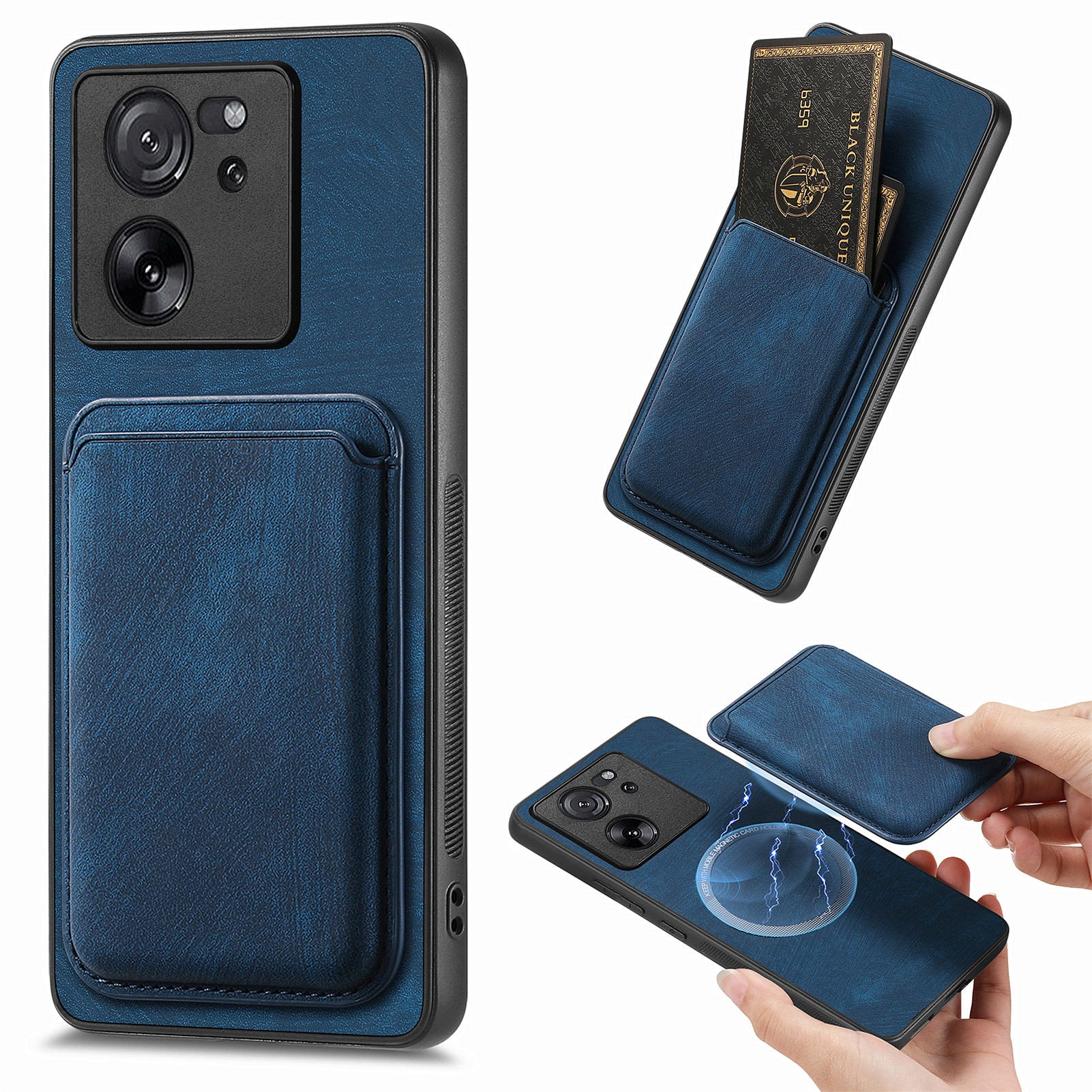 D12 For Xiaomi 13T / 13T Pro / Redmi K60 Ultra Case Magnetic Detachable Retro Leather Back Cover