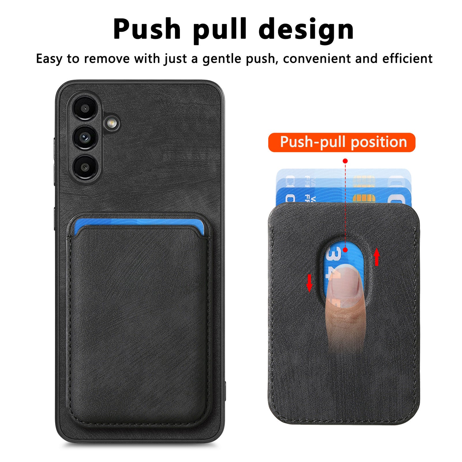 D12 For Samsung Galaxy A34 5G Detachable Back Case Retro Leather+TPU Anti-Scratch Phone Cover