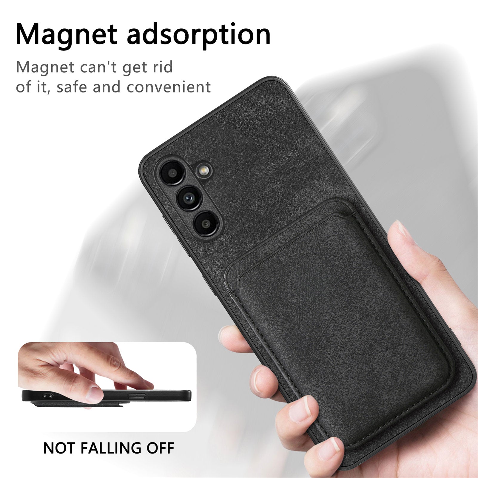 D12 For Samsung Galaxy A34 5G Detachable Back Case Retro Leather+TPU Anti-Scratch Phone Cover