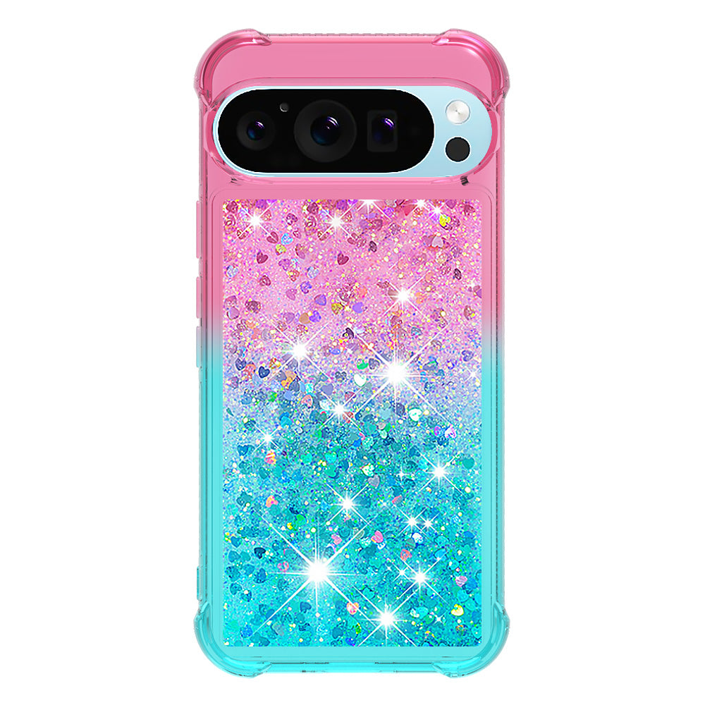 YB Quicksand Series-3 for Google Pixel 9 Pro Case Anti-drop Quicksand TPU Phone Cover