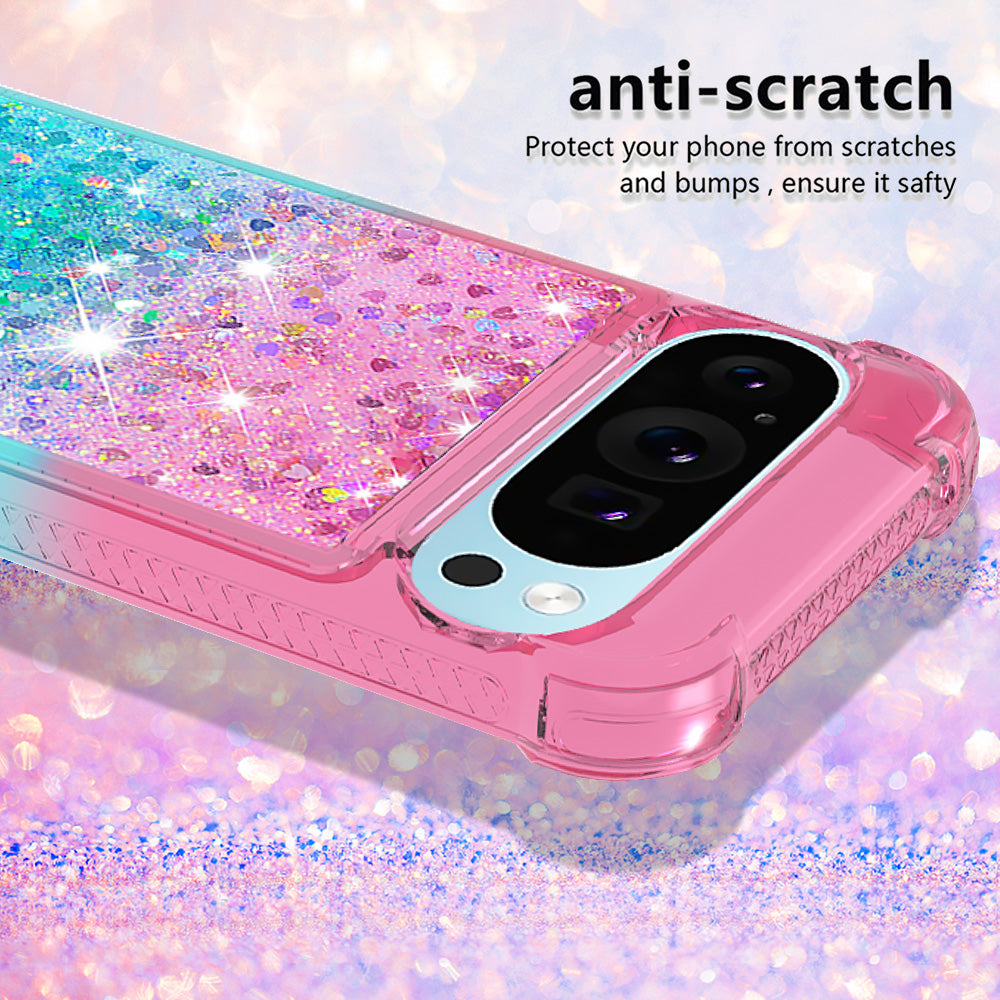 YB Quicksand Series-3 for Google Pixel 9 Pro Case Anti-drop Quicksand TPU Phone Cover