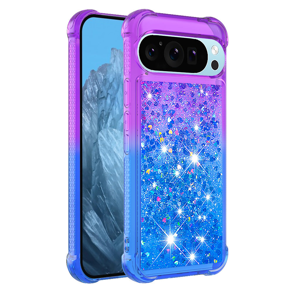 YB Quicksand Series-3 for Google Pixel 9 Pro Case Anti-drop Quicksand TPU Phone Cover