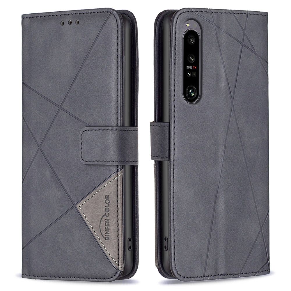 BINFEN COLOR BF05 For Sony Xperia 1 VI Cell Phone Case Flip Stand Wallet Cover