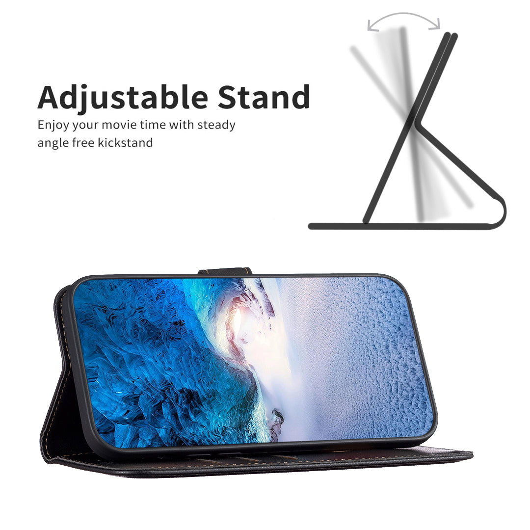 BINFEN COLOR BF17 For Sony Xperia 1 VI Magnetic Phone Case Leather Flip Stand Cover