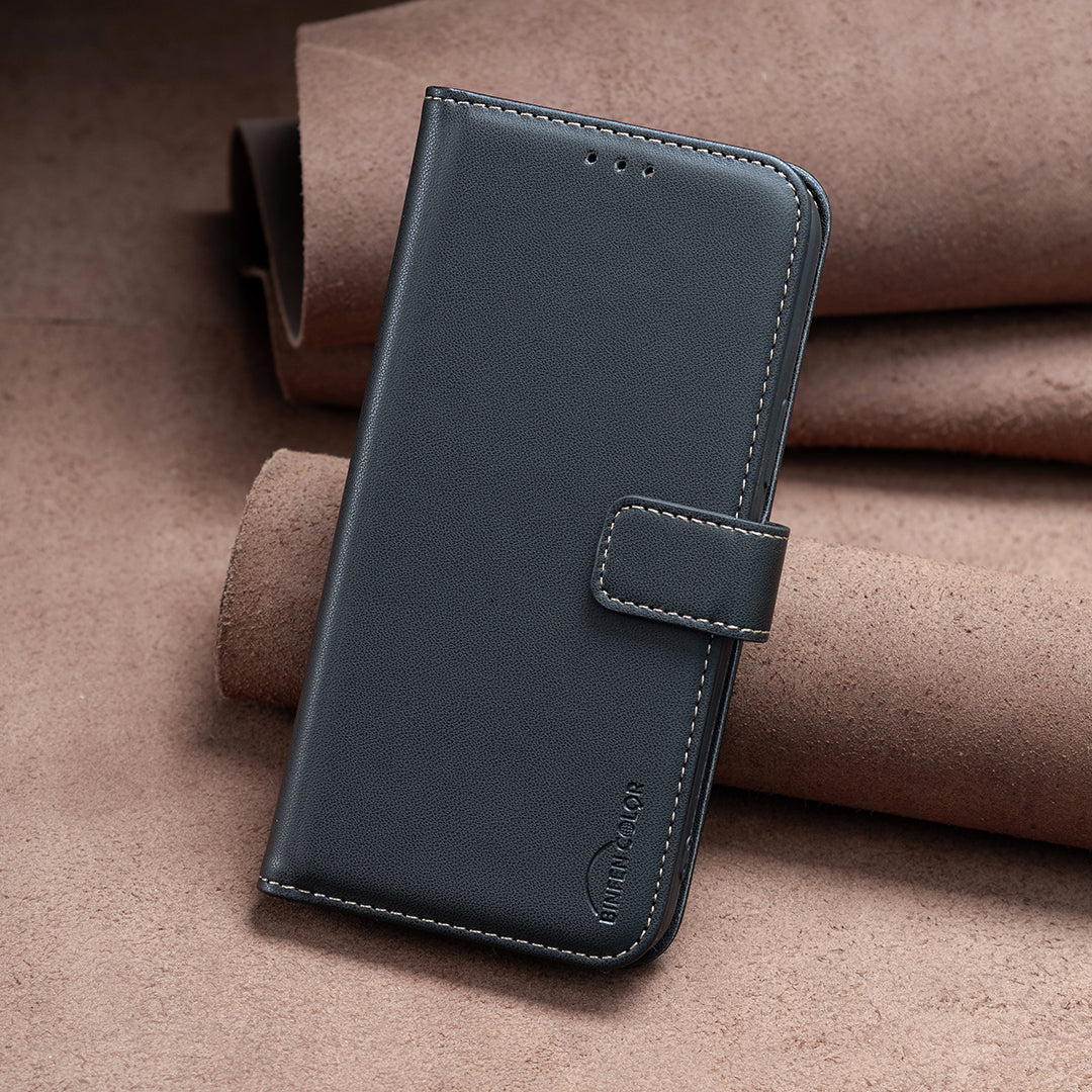 BINFEN COLOR BF17 For Sony Xperia 1 VI Magnetic Phone Case Leather Flip Stand Cover