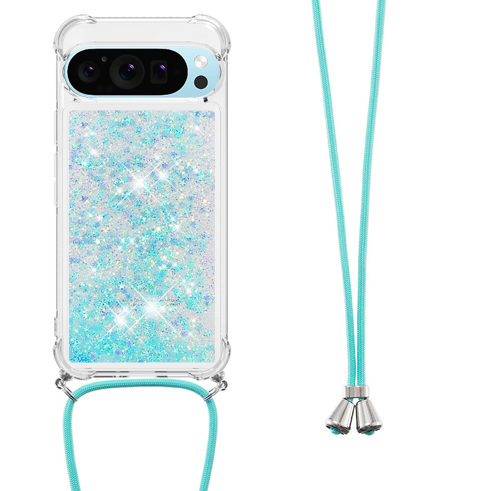 YB Quicksand Series-4 For Google Pixel 9 TPU Case Shiny Sequins Liquid Phone Cover