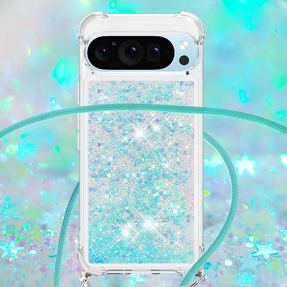 YB Quicksand Series-4 For Google Pixel 9 TPU Case Shiny Sequins Liquid Phone Cover