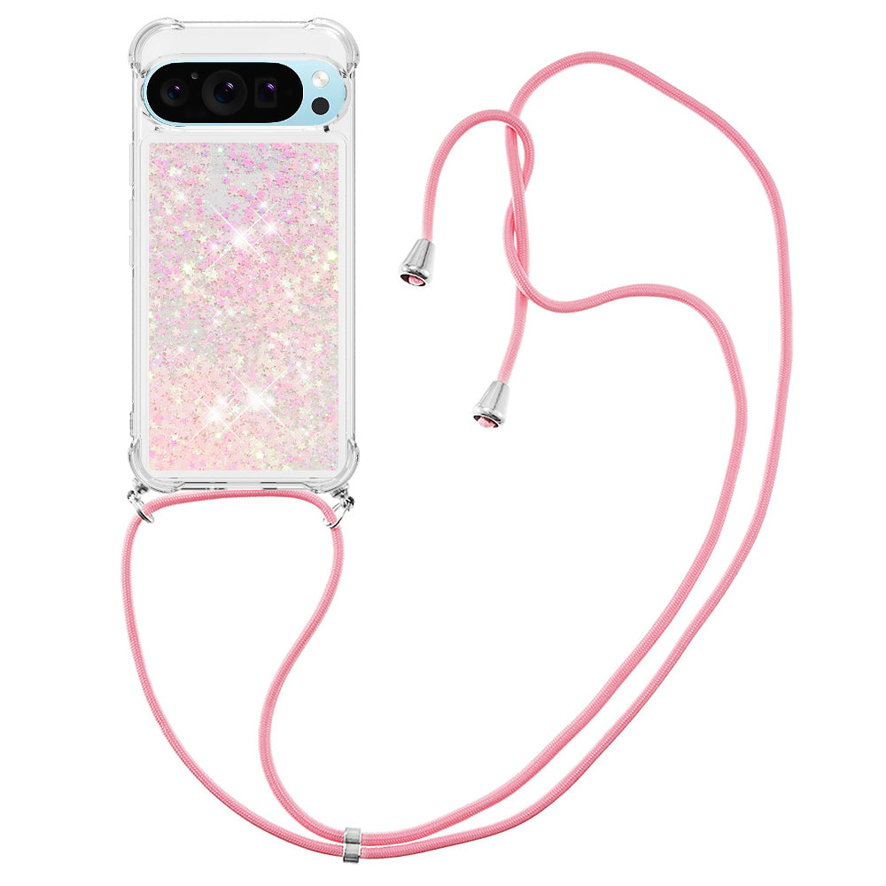 YB Quicksand Series-4 For Google Pixel 9 TPU Case Shiny Sequins Liquid Phone Cover