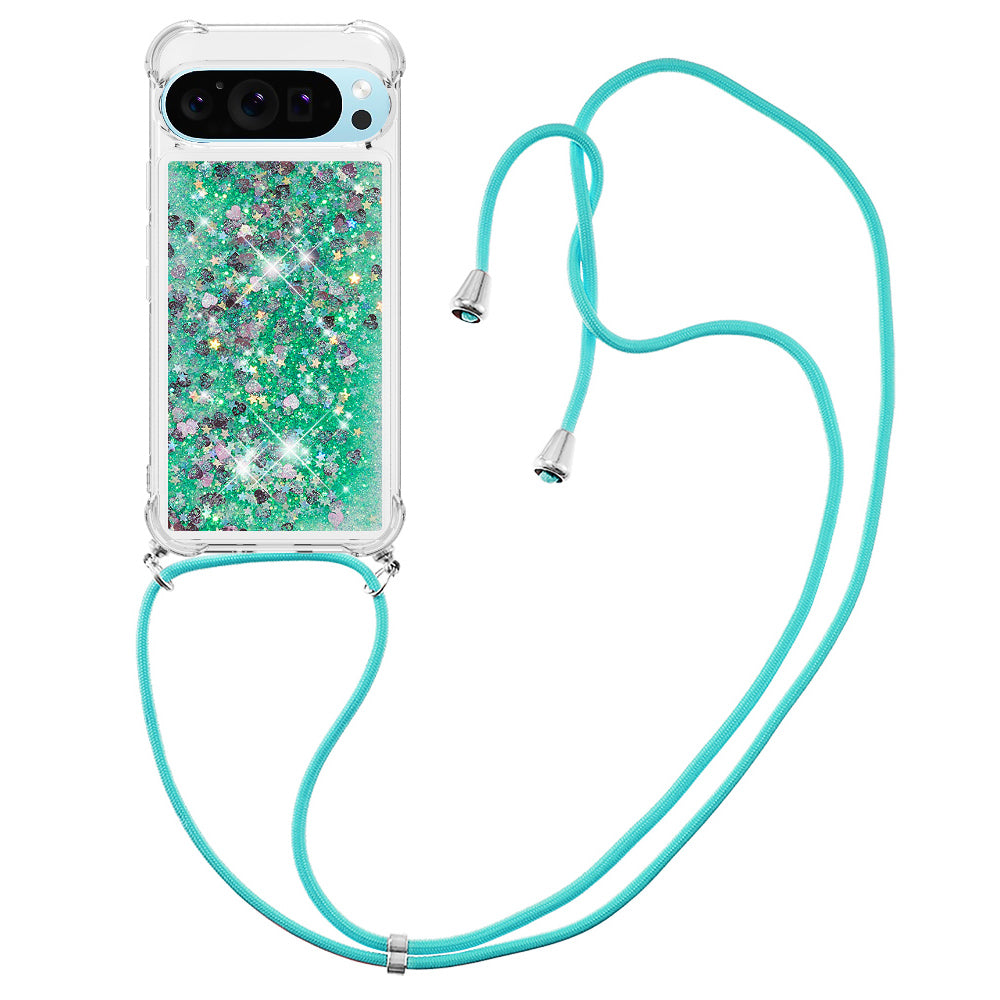 YB Quicksand Series-4 For Google Pixel 9 TPU Case Shiny Sequins Liquid Phone Cover
